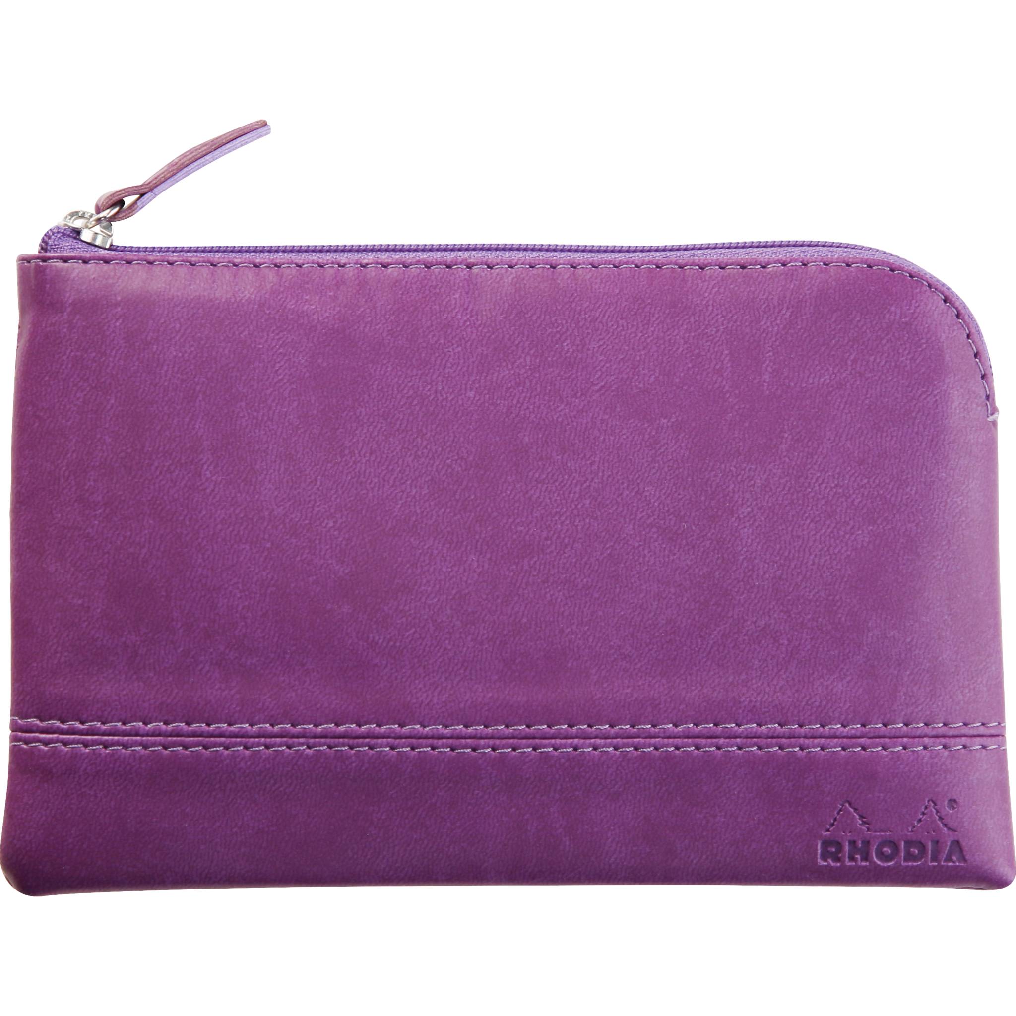 Rhodia Rhodiarama Etui aus Kunstleder Reißverschluss, 11x17 cm Violett 116540C