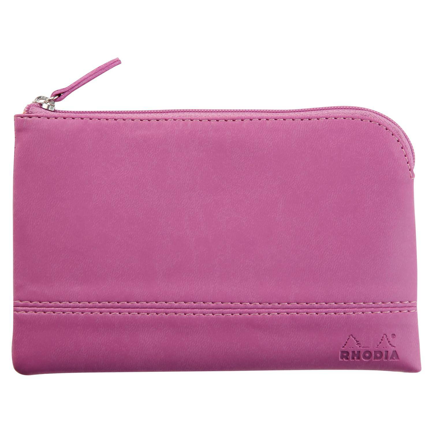 Rhodia Rhodiarama Etui aus Kunstleder Reißverschluss, 11x17 cm Flieder 116541C