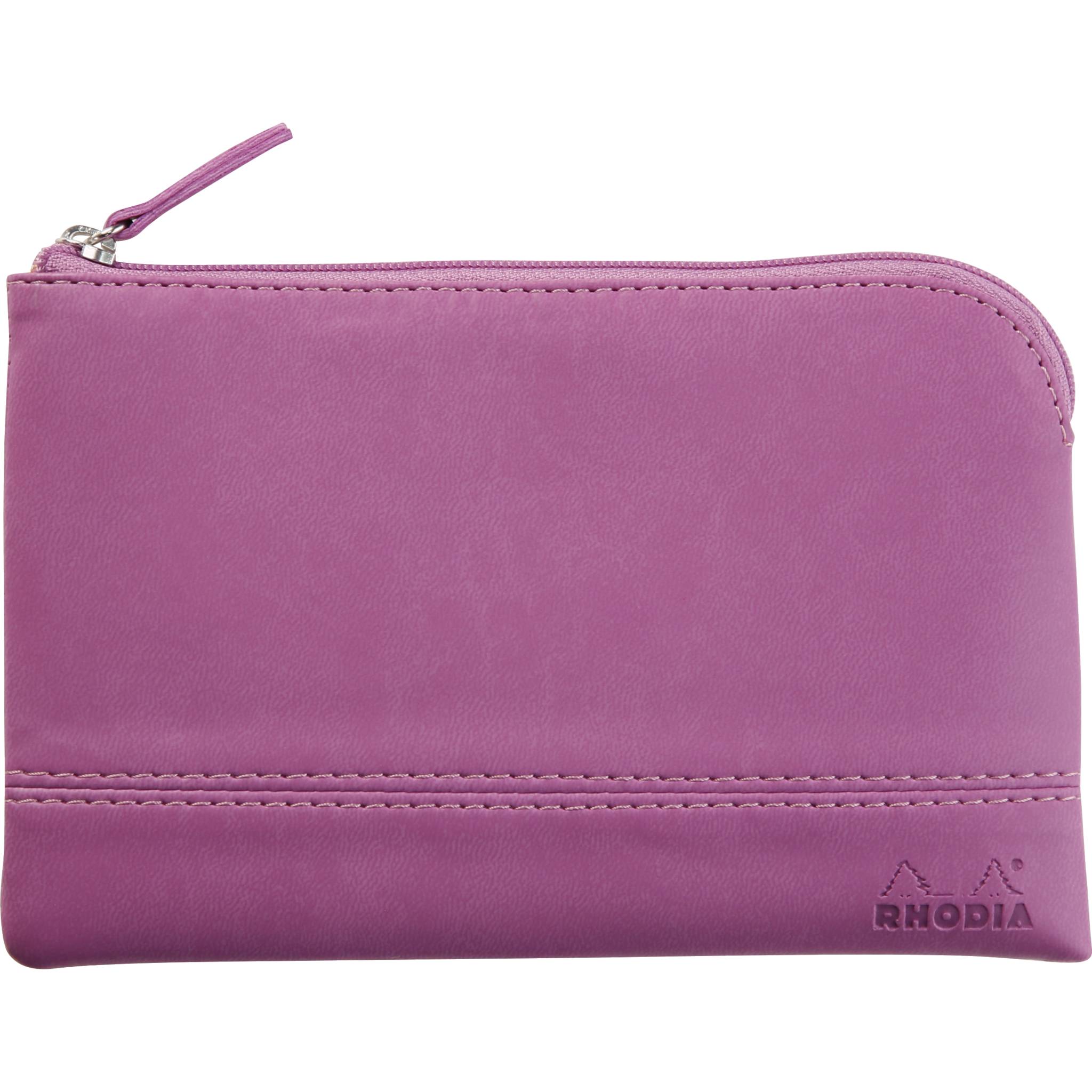 Rhodia Rhodiarama Etui aus Kunstleder Reißverschluss, 11x17 cm Flieder 116541C