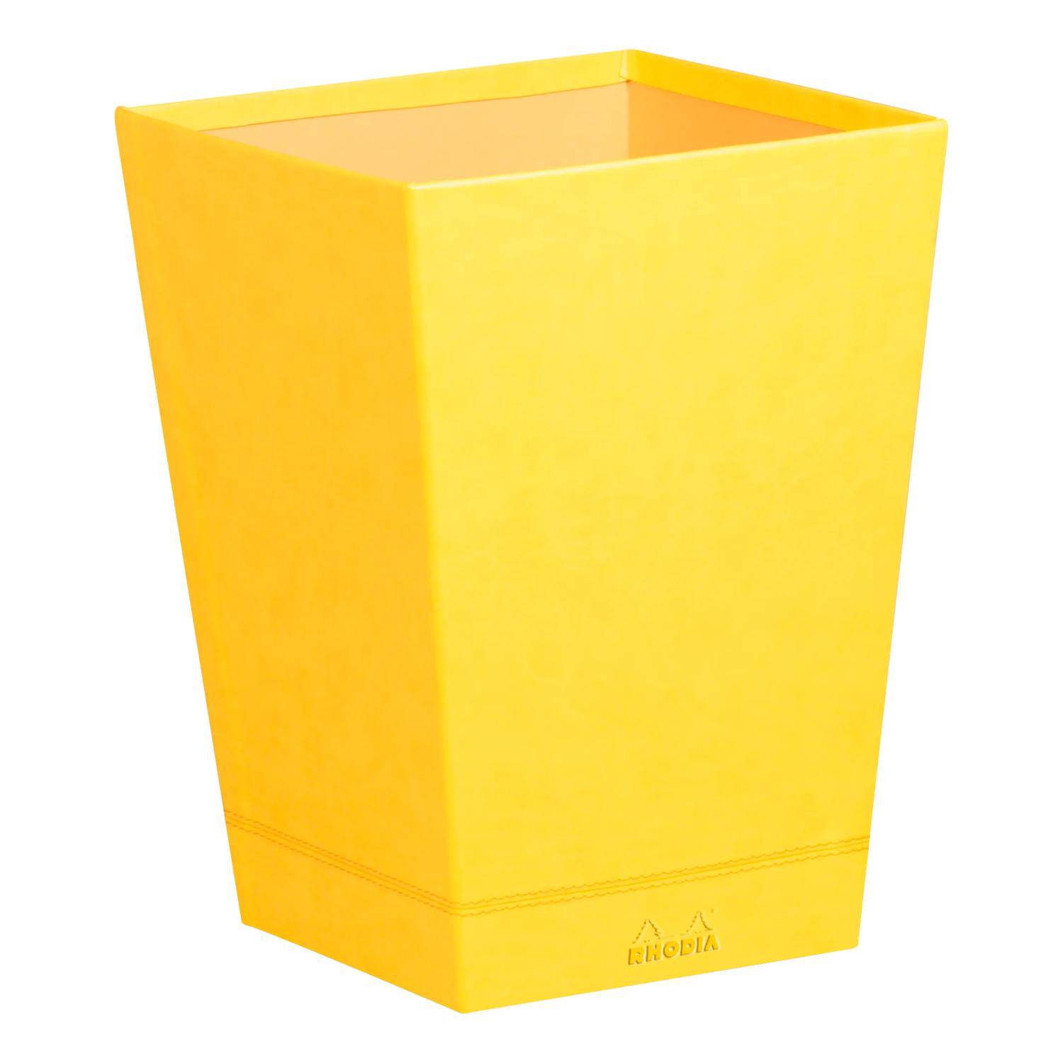 Rhodia Rhodiarama Papierkorb aus Kunstleder, 27x27x32cm - Narzisse 318926C