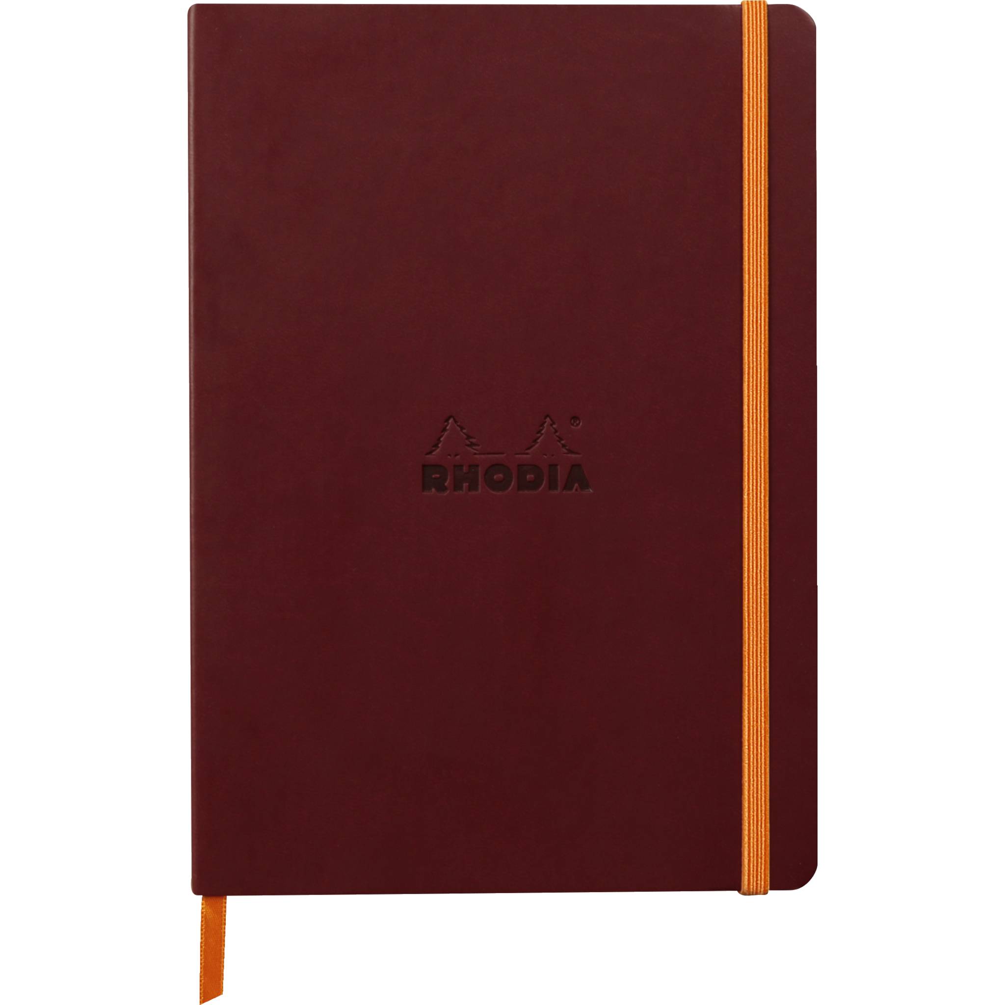 Rhodia Notizbuch A5 Softcover, 80 Bl 90g, dot/punktkariert, Weinrot 117436C