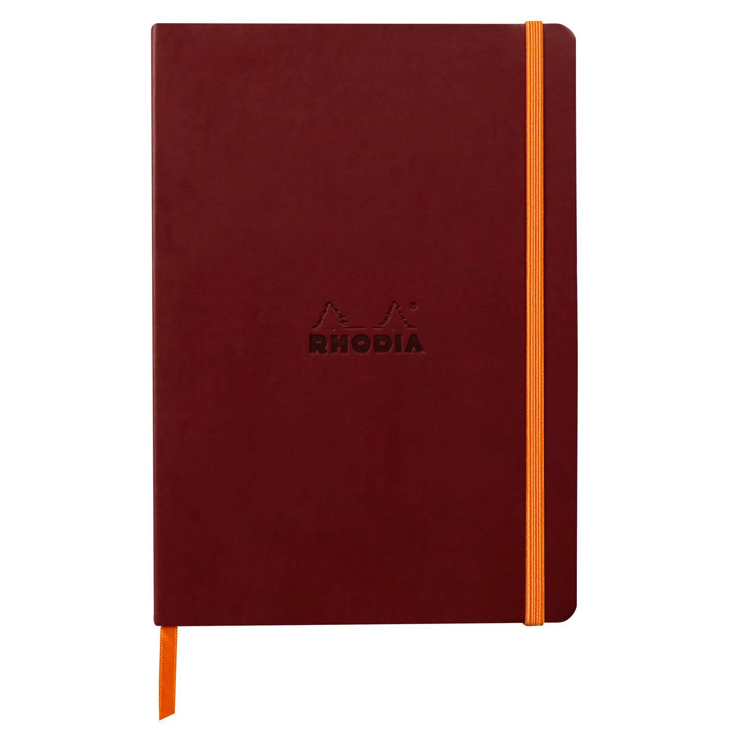 Rhodia Notizbuch A5 Softcover, 80 Bl 90g, dot/punktkariert, Weinrot 117436C