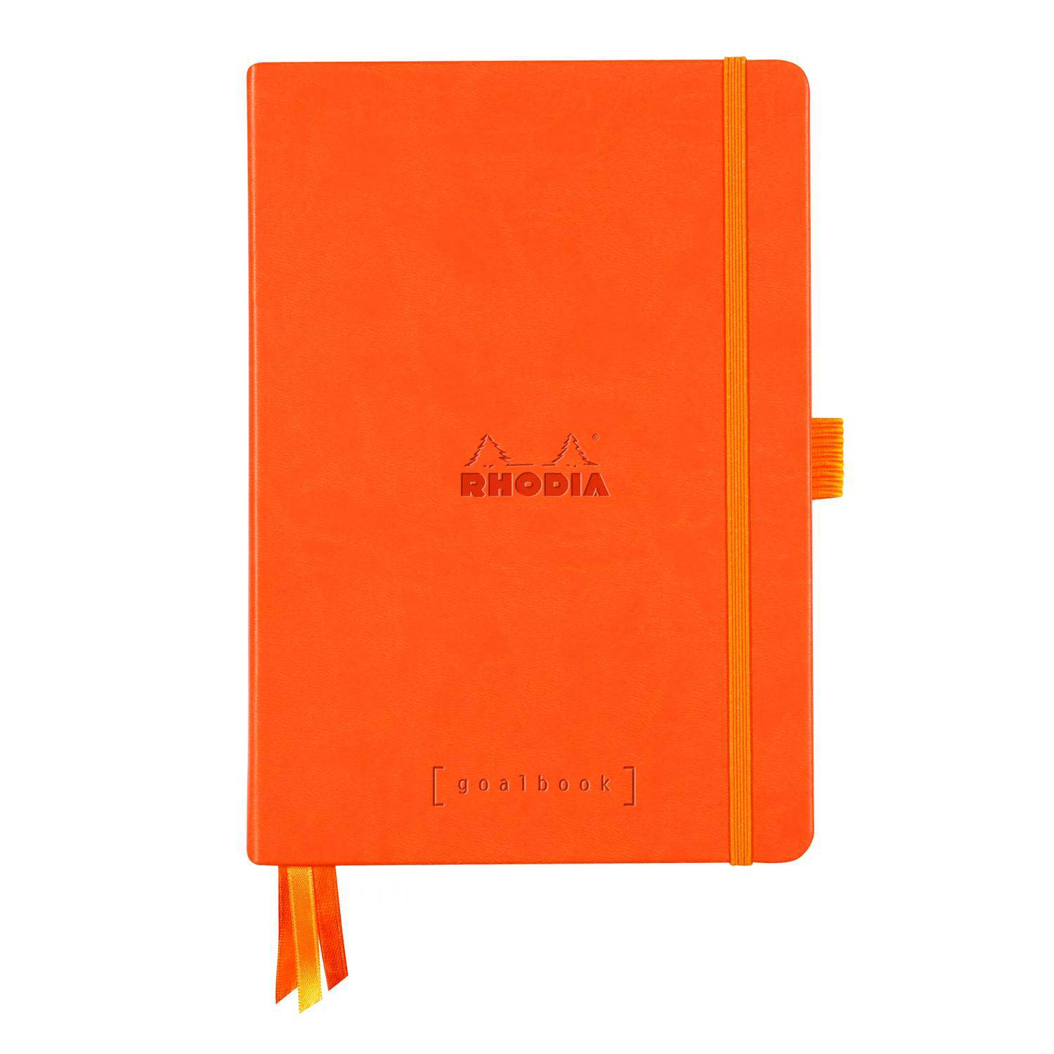 Rhodia Goalbook A5 120 Bl weiß 90g, Dot/punktkariert Tangerine 118583C