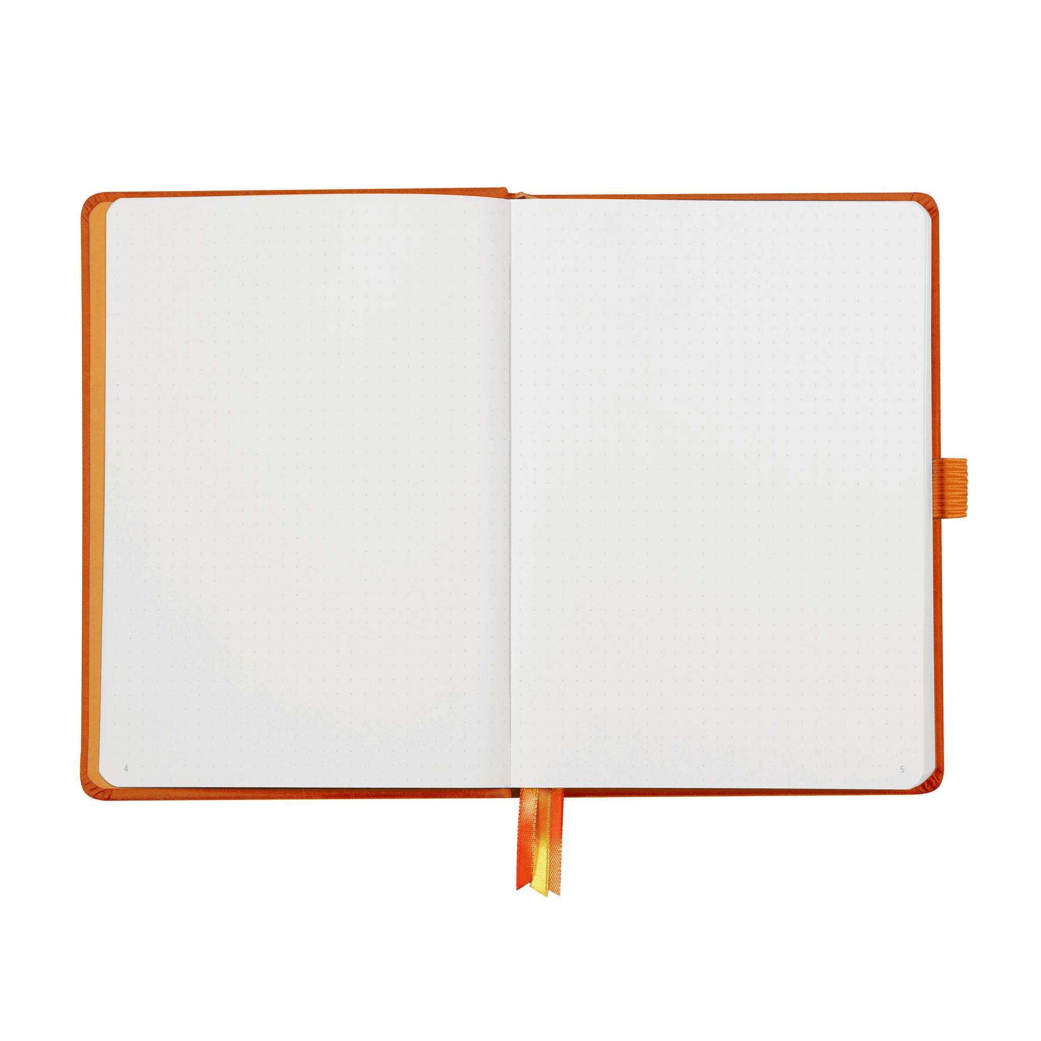 Rhodia Goalbook A5 120 Bl weiß 90g, Dot/punktkariert Tangerine 118583C