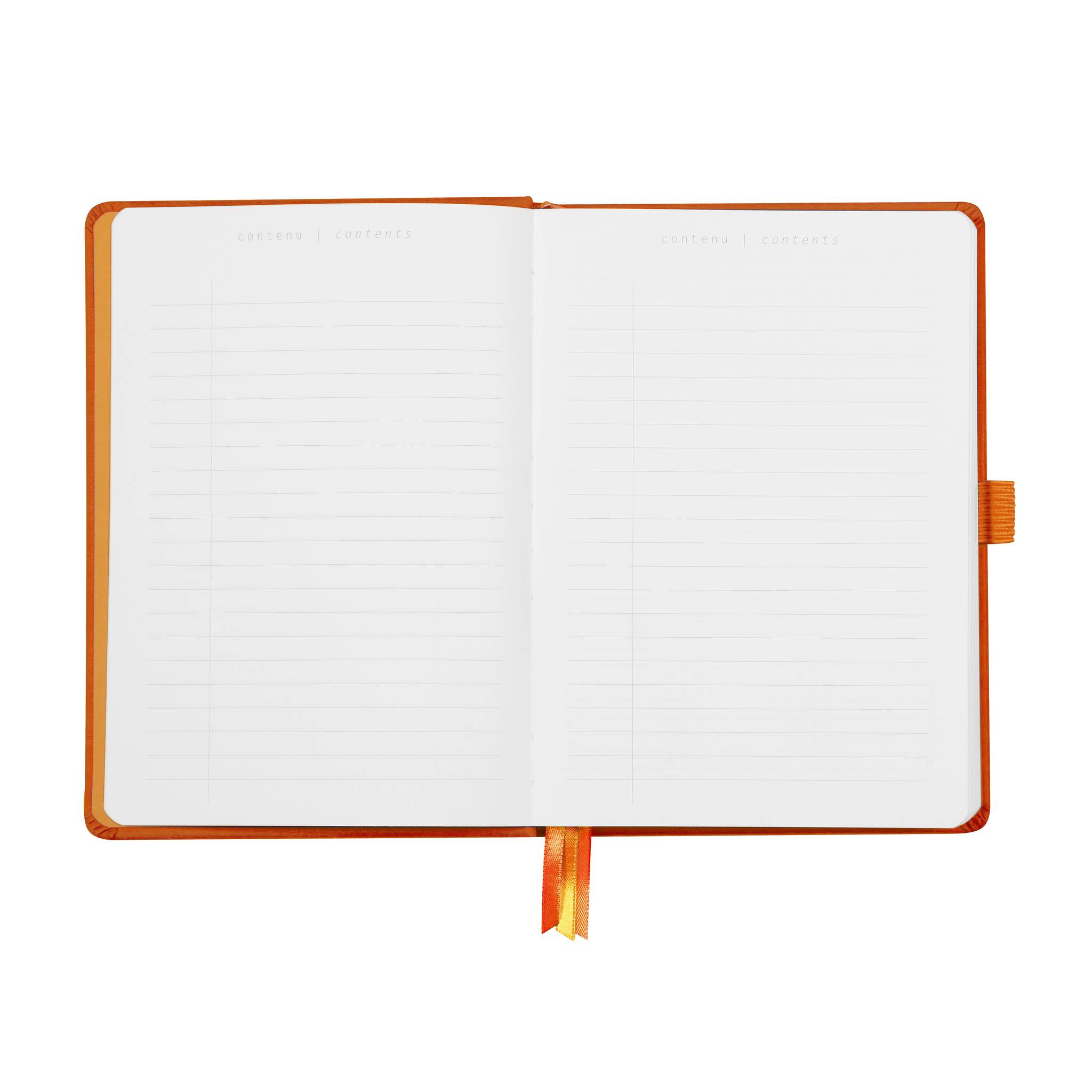 Rhodia Goalbook A5 120 Bl weiß 90g, Dot/punktkariert Tangerine 118583C