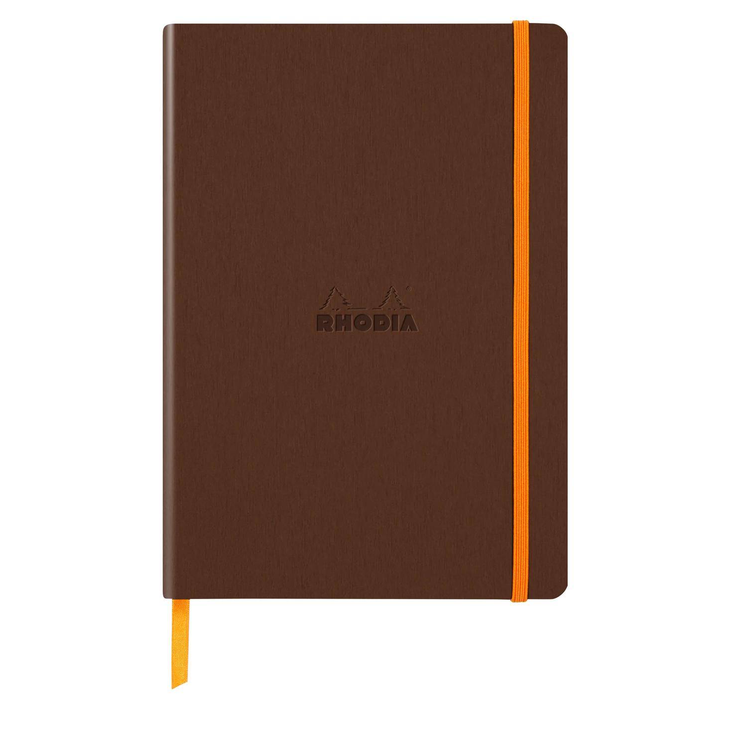 Rhodia Notizbuch A5 Softcover, 80 Bl elfenbein 90g, liniert, Bronze 117384C