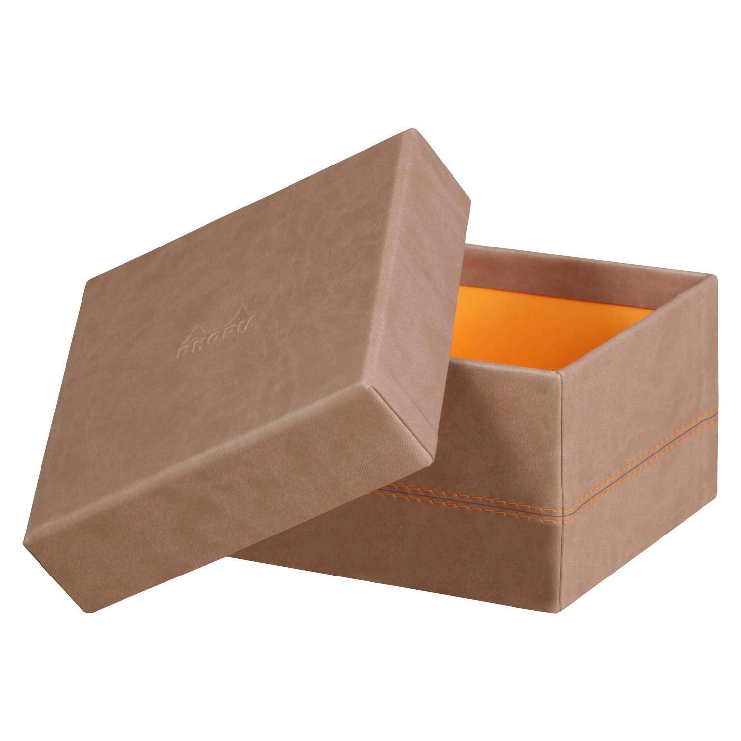 Rhodia Set mit 5 Boxen aus Kunstleder 44x34x16cm - Taupe 318884C