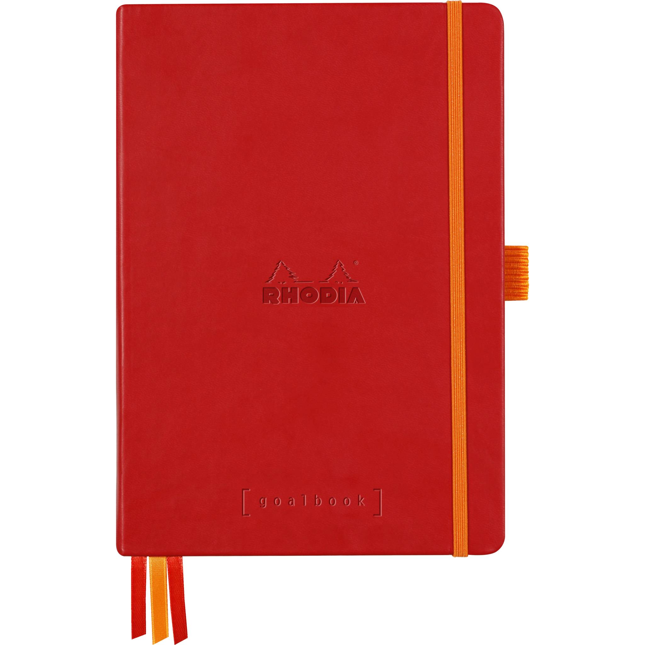 Rhodia Goalbook A5 festem Einband, 120 Bl 90g, Dot/punktkariert Mohnrot 118582C