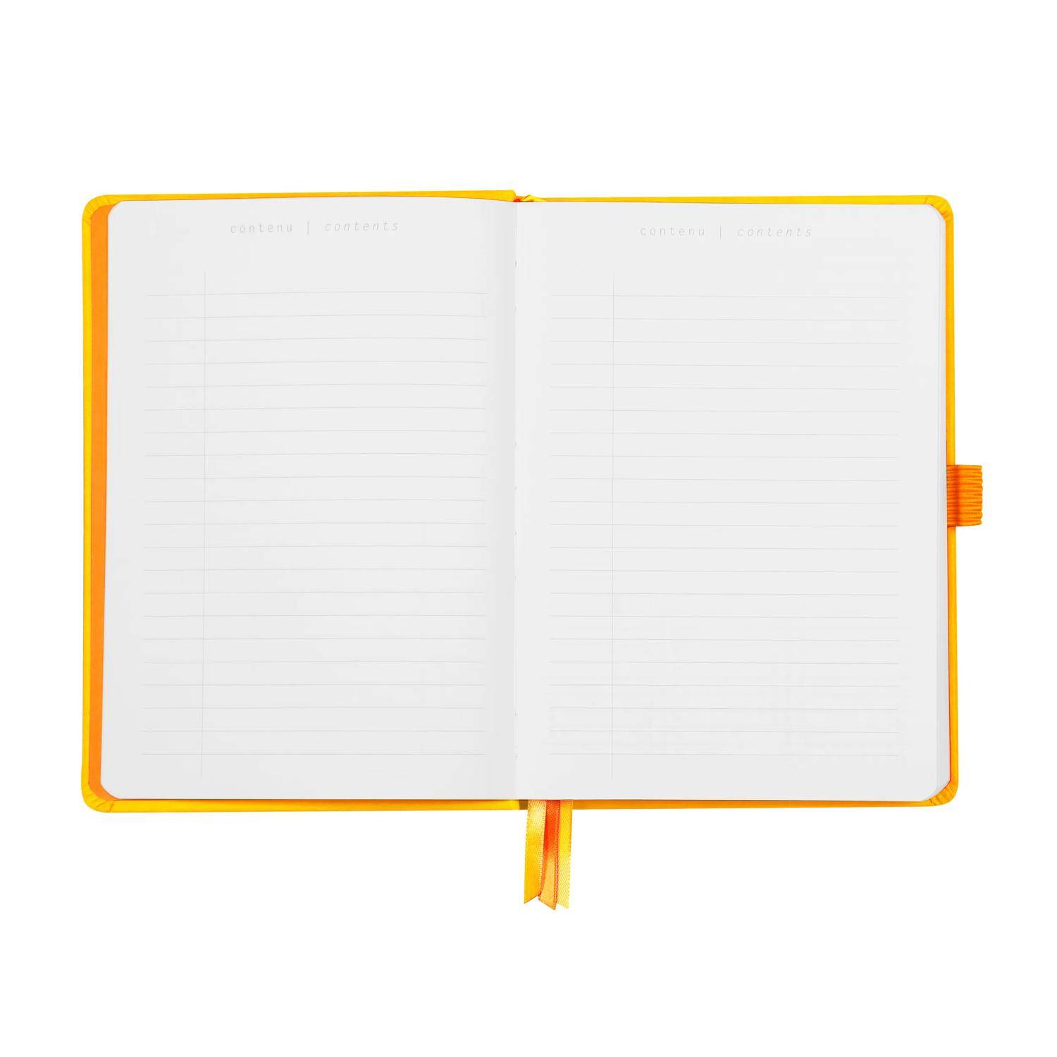 Rhodia Goalbook A5 120 Bl weiß 90g, Dot/punktkariert Narzisse 118585C
