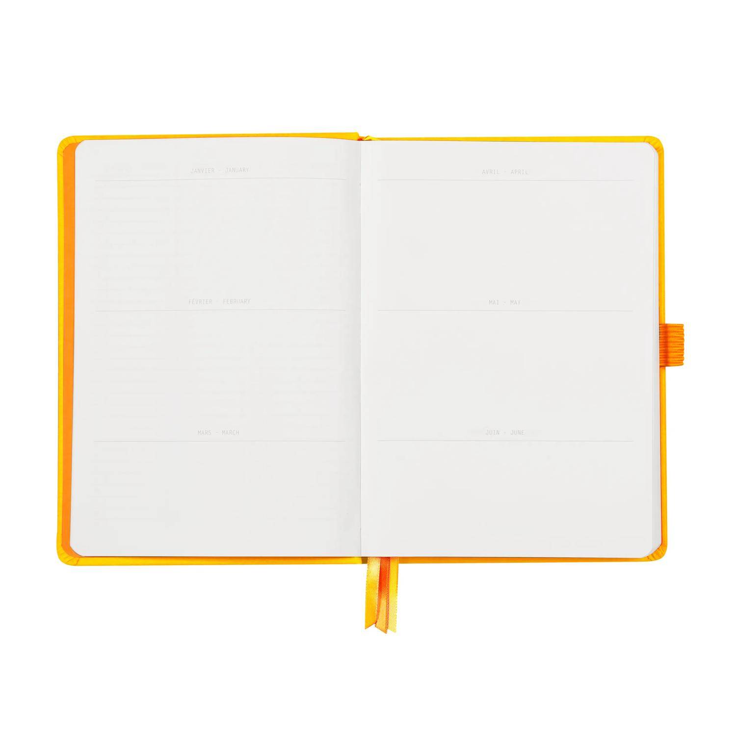 Rhodia Goalbook A5 120 Bl weiß 90g, Dot/punktkariert Narzisse 118585C