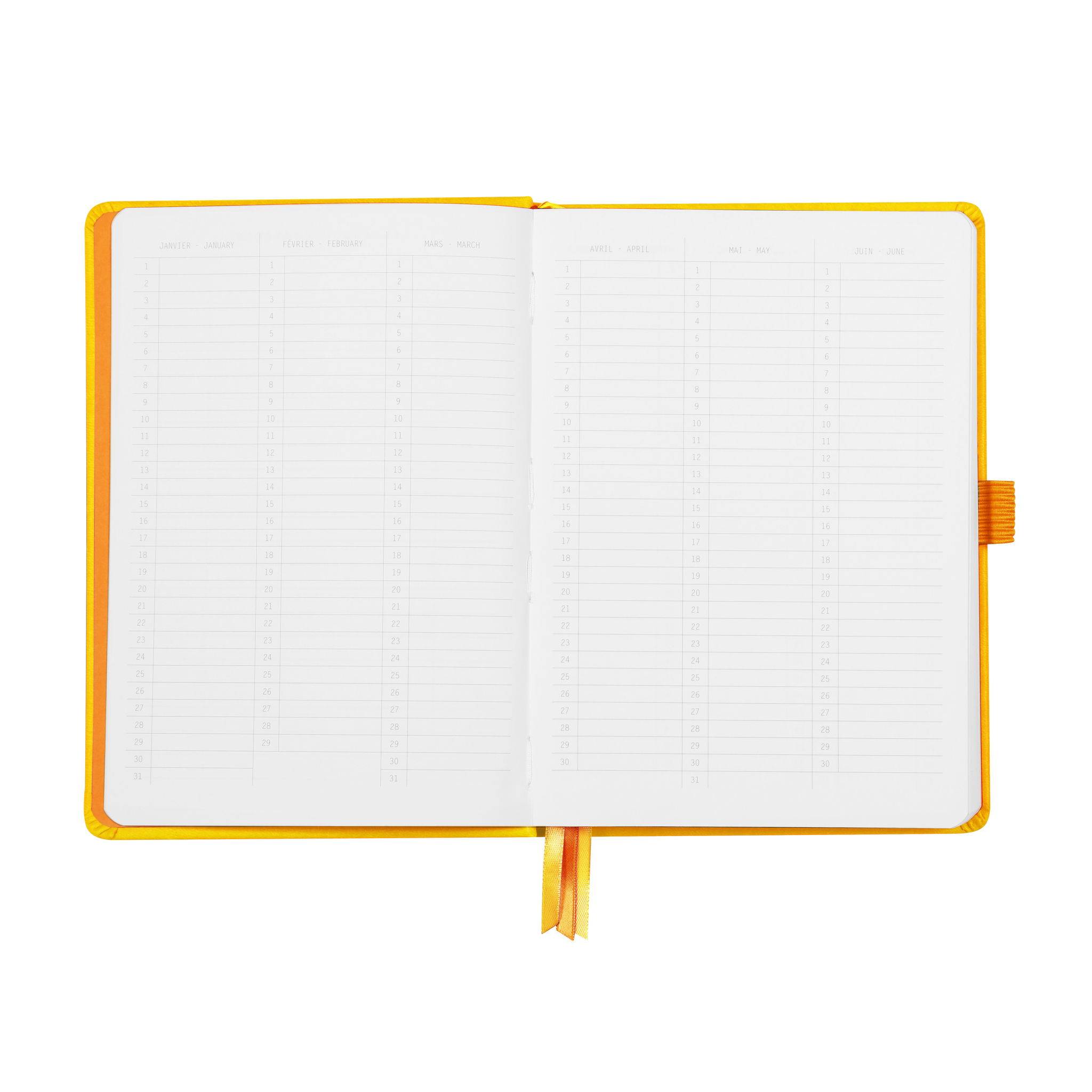 Rhodia Goalbook A5 120 Bl weiß 90g, Dot/punktkariert Narzisse 118585C