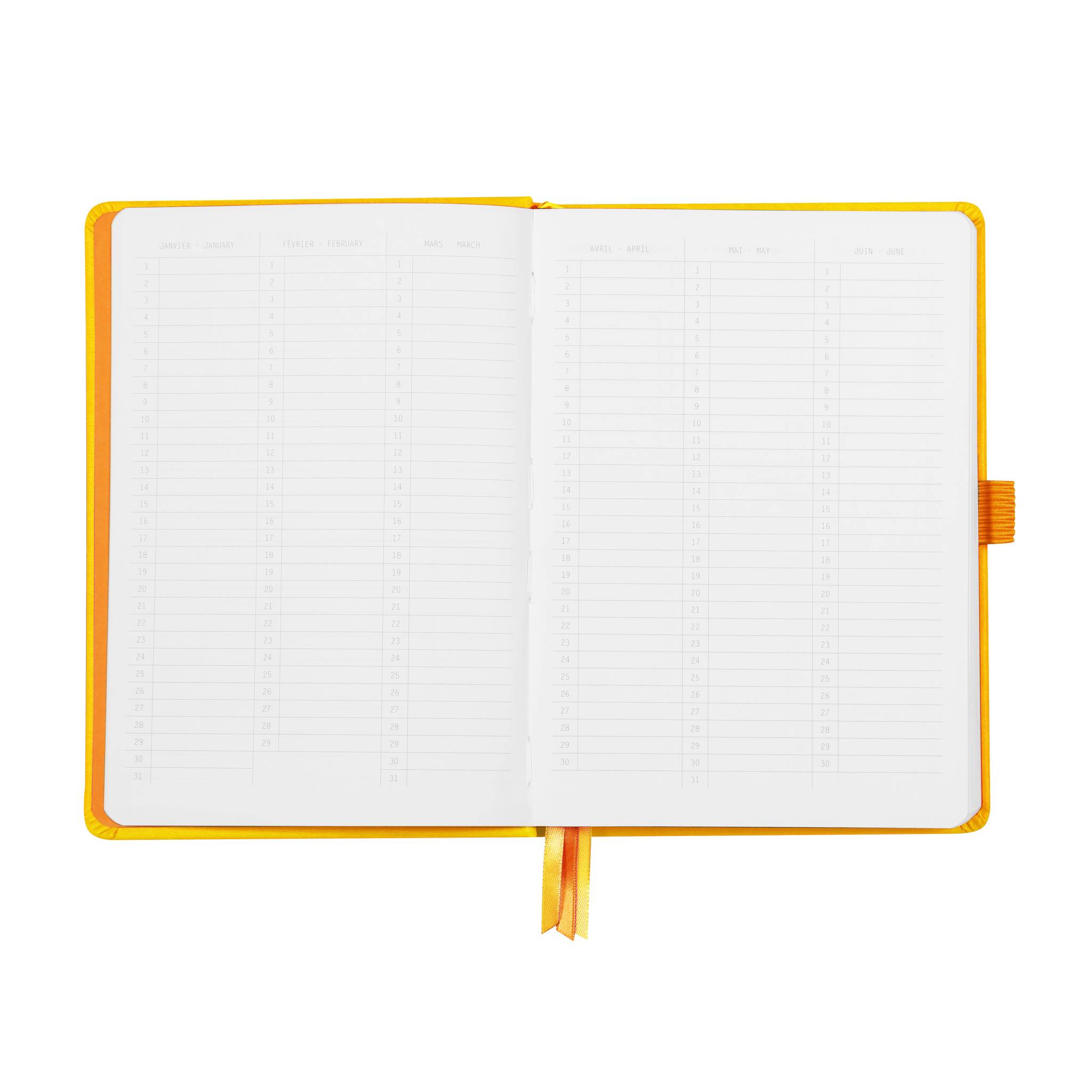 Rhodia Goalbook A5 120 Bl weiß 90g, Dot/punktkariert Narzisse 118585C