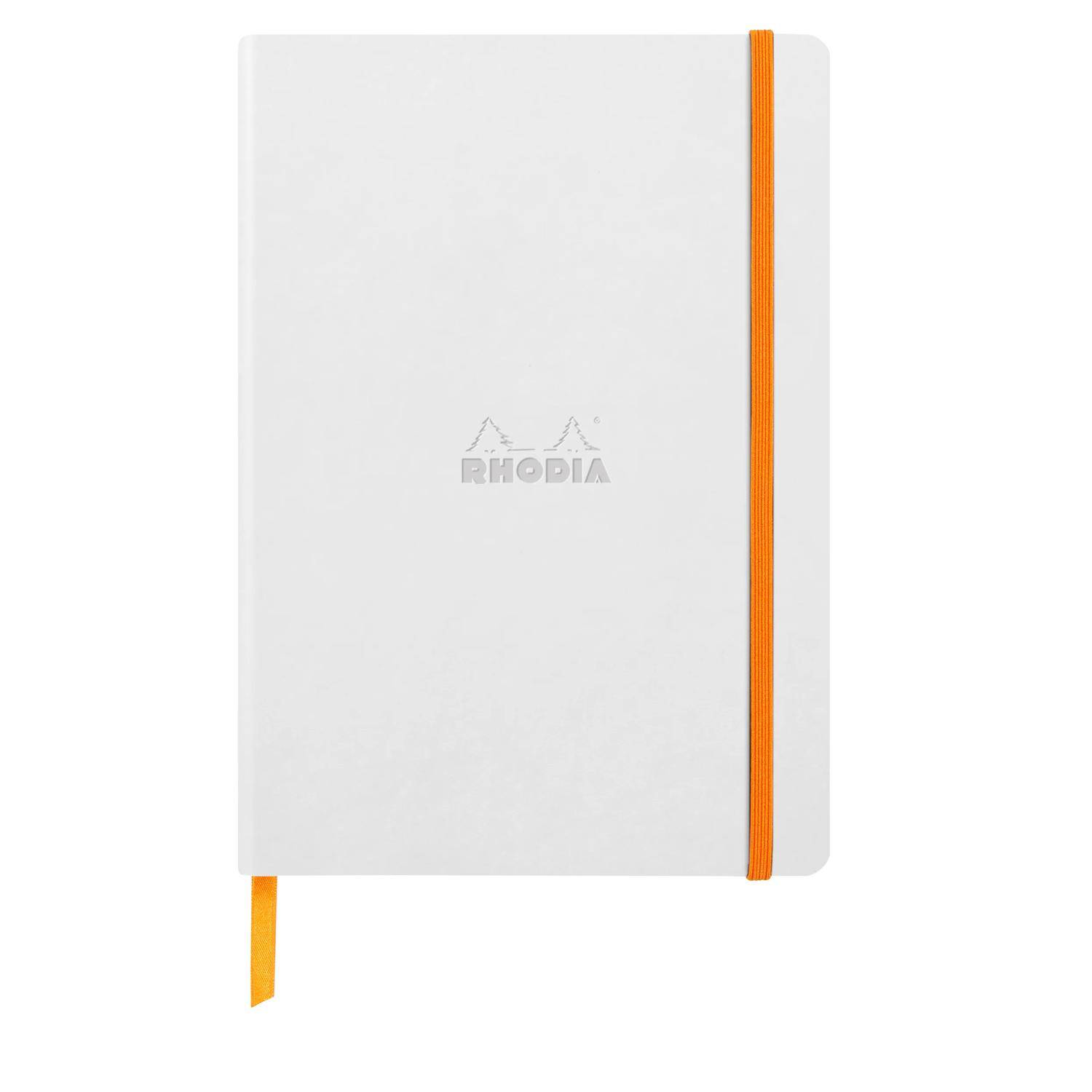 Rhodia Notizbuch A5 Softcover, 80 Bl elfenbein 90g, liniert, Weiß 117386C