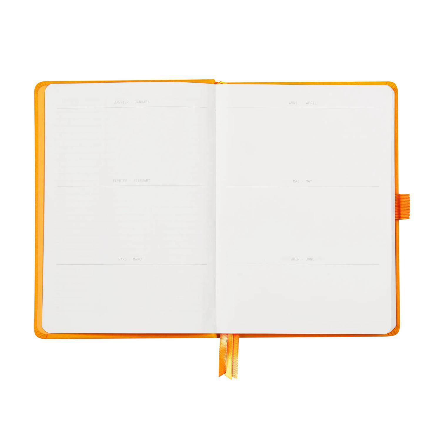 Rhodia Goalbook A5 festem Einband, 120 Bl 90g, Dot/punktkariert Orange 118584C