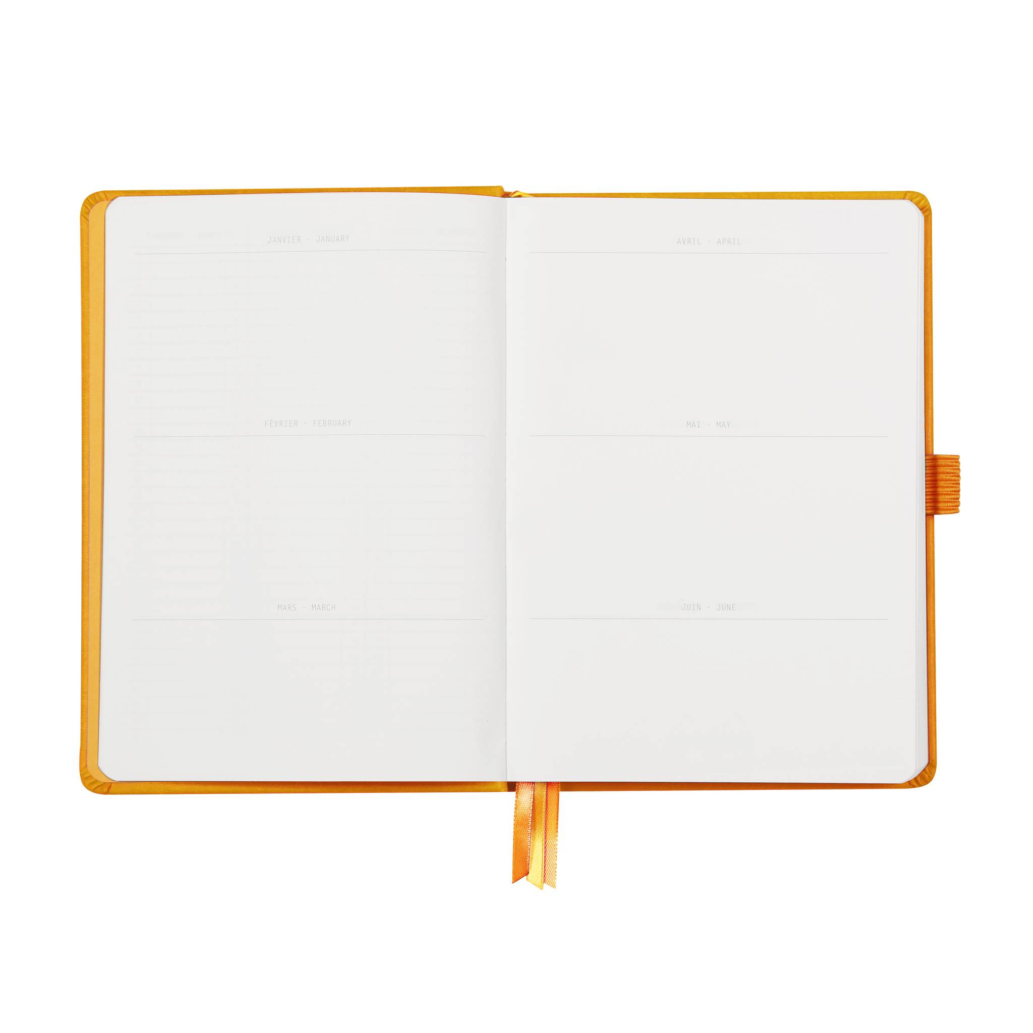 Rhodia Goalbook A5 festem Einband, 120 Bl 90g, Dot/punktkariert Orange 118584C