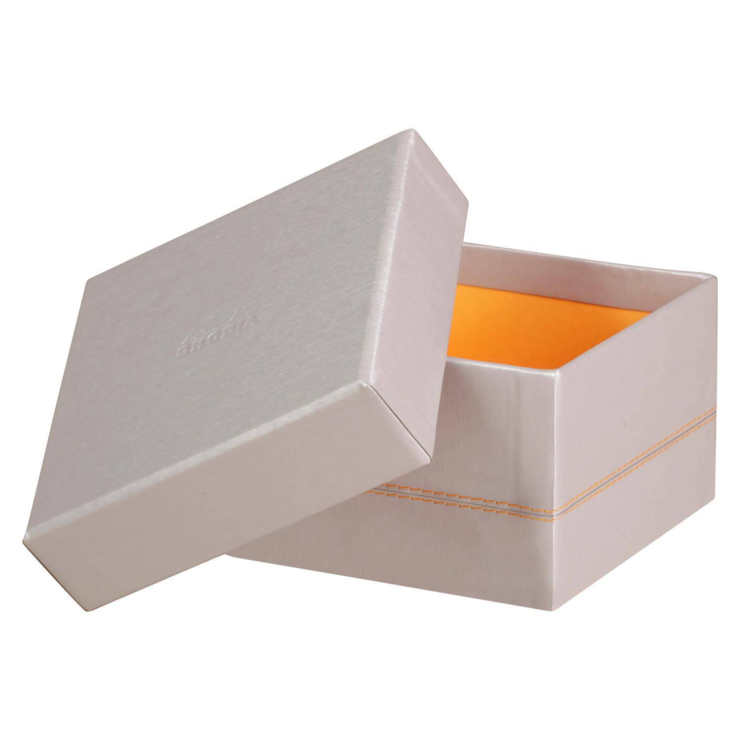 Rhodia Set mit 5 Boxen aus Kunstleder 44x34x16cm - Silber 318881C