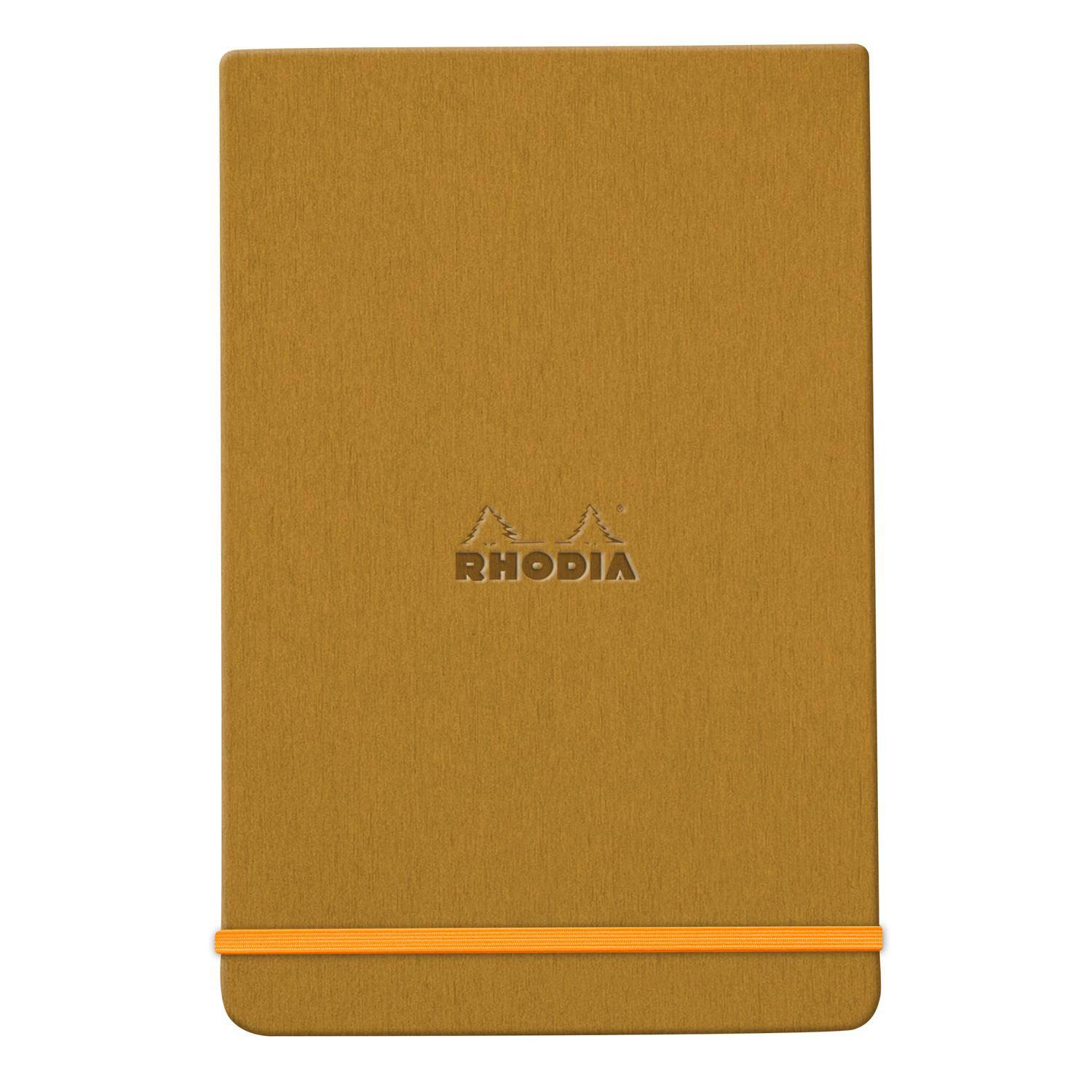 Rhodia Webnotepad 9x14 cm, 96 Bl liniert, mikroperforiert, 90g, Gold 194340C