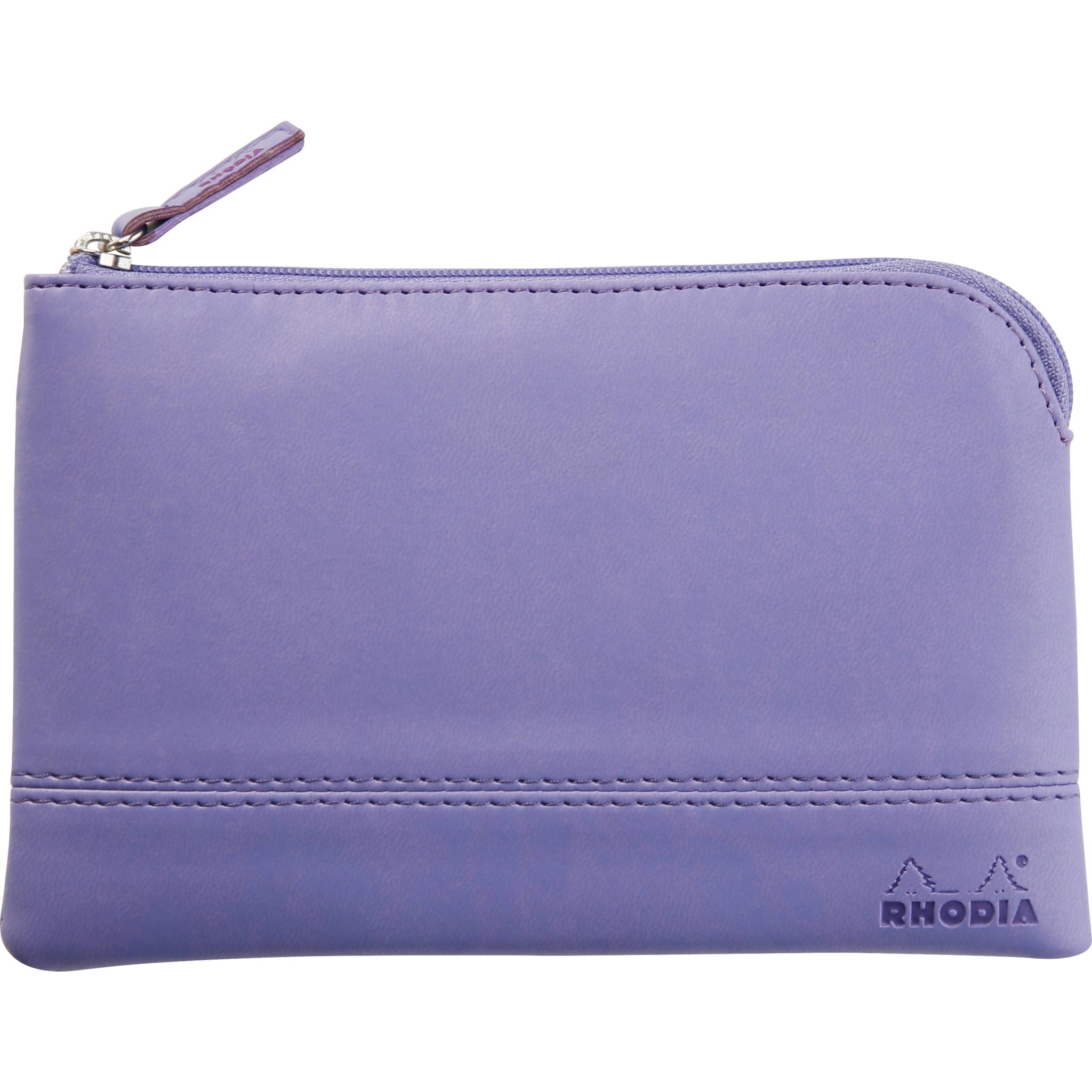 Rhodia Rhodiarama Etui Kunstleder Reißverschluss, 11x17 cm Schwertlilie 116539C