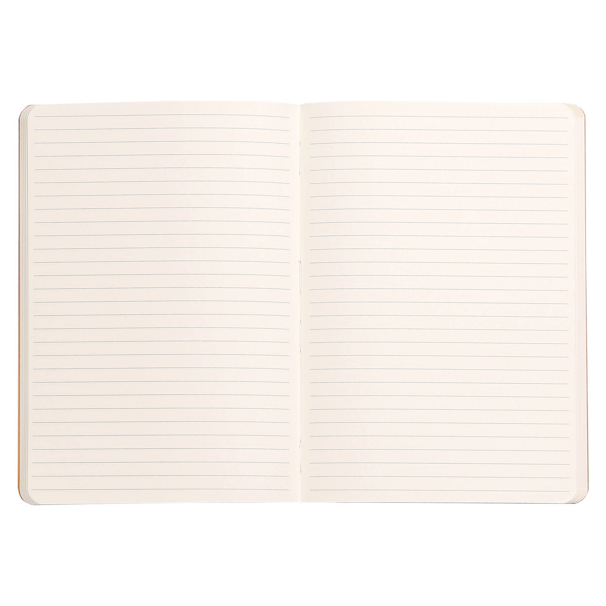 Notizbuch Flex A5 liniert 90g/qm 80 Blatt silber