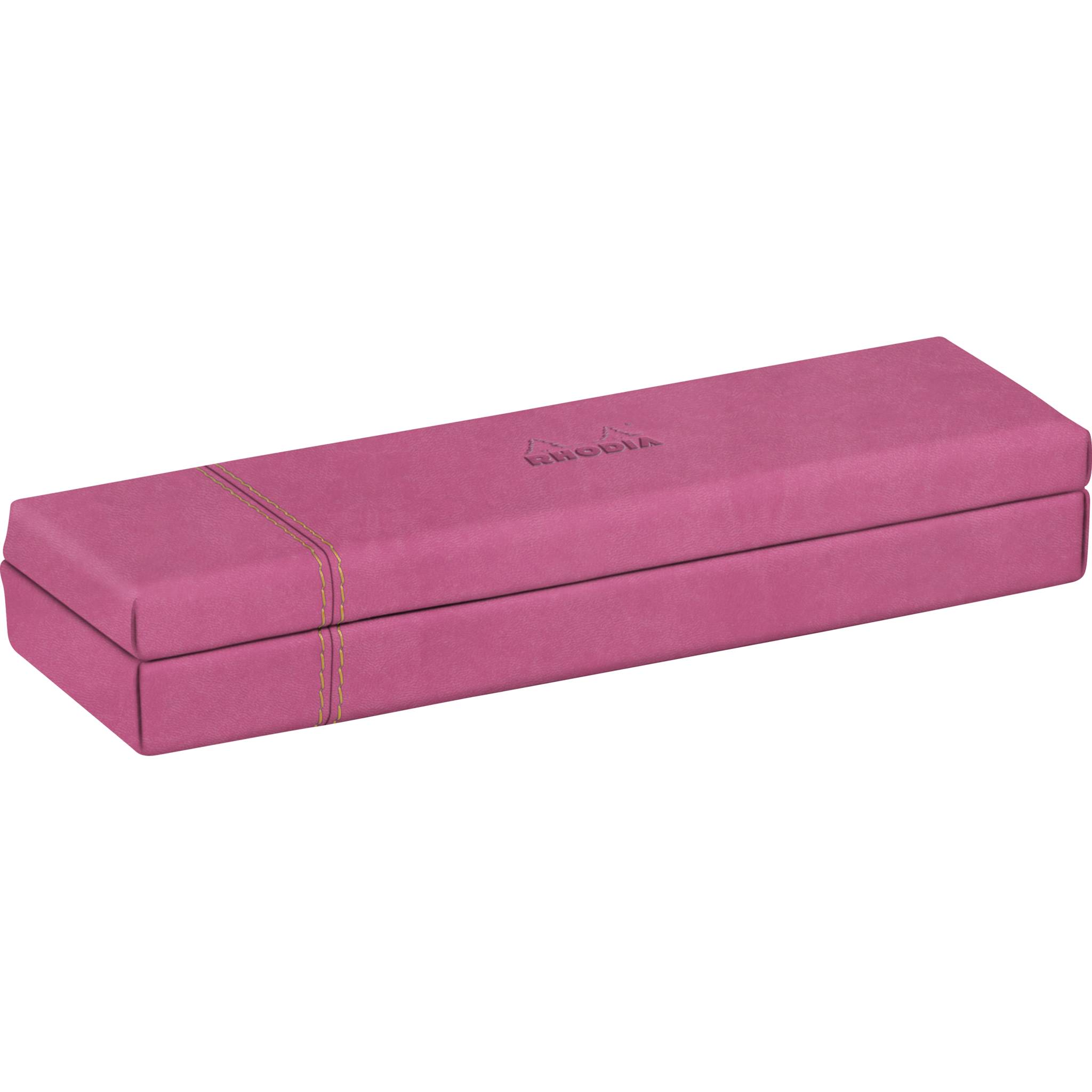Rhodia Rhodiarama, Stiftebox aus Kunstleder, 21x5,5x3cm - Fuchsia 194520C