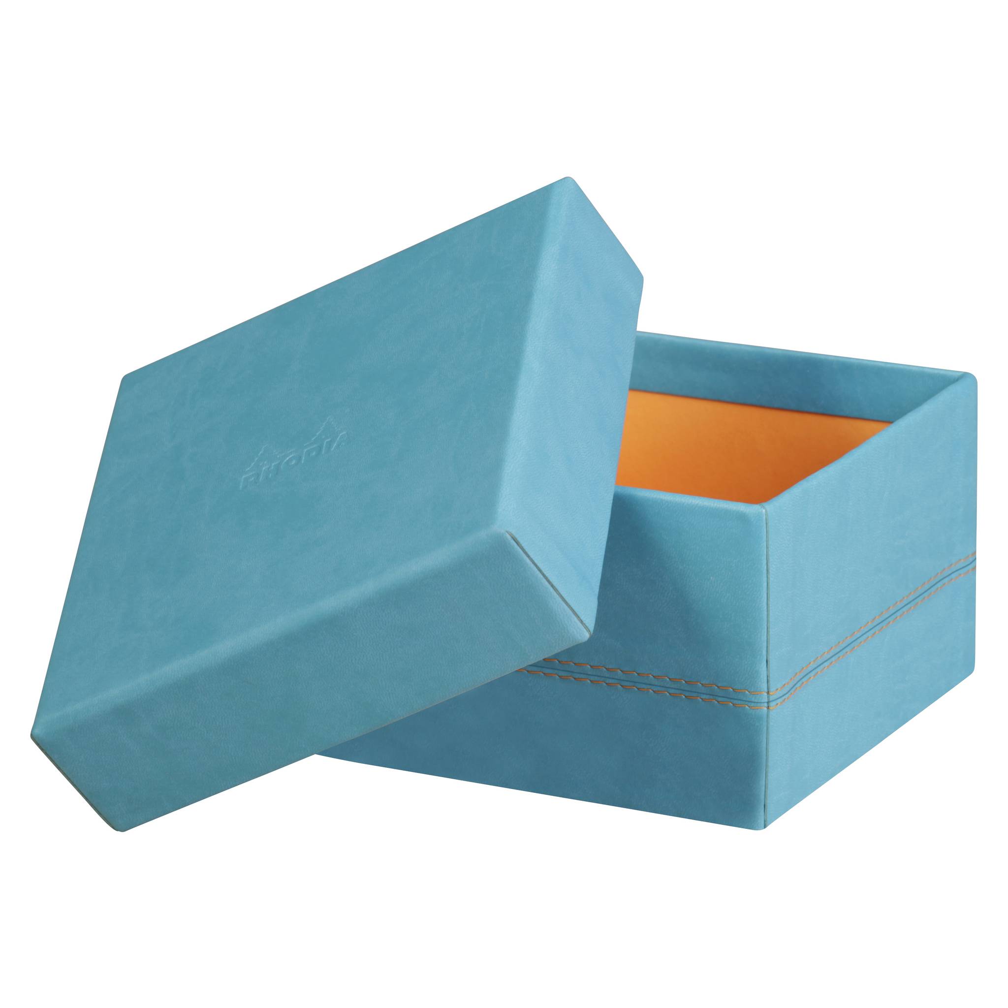 Rhodia Set mit 5 Boxen aus Kunstleder 44x34x16cm - Türkis 318887C