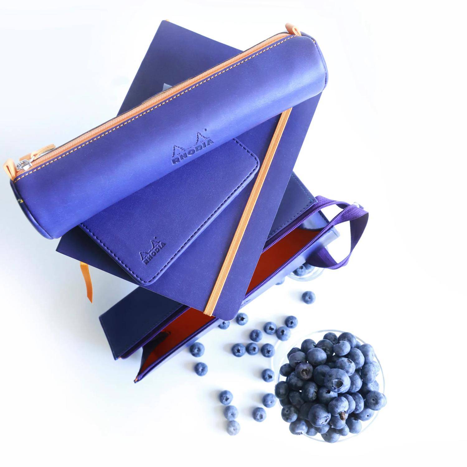 Rhodia Hartschalenmäppchen, rechteckig 23x5x5 cm Mitternachtsblau 319035C