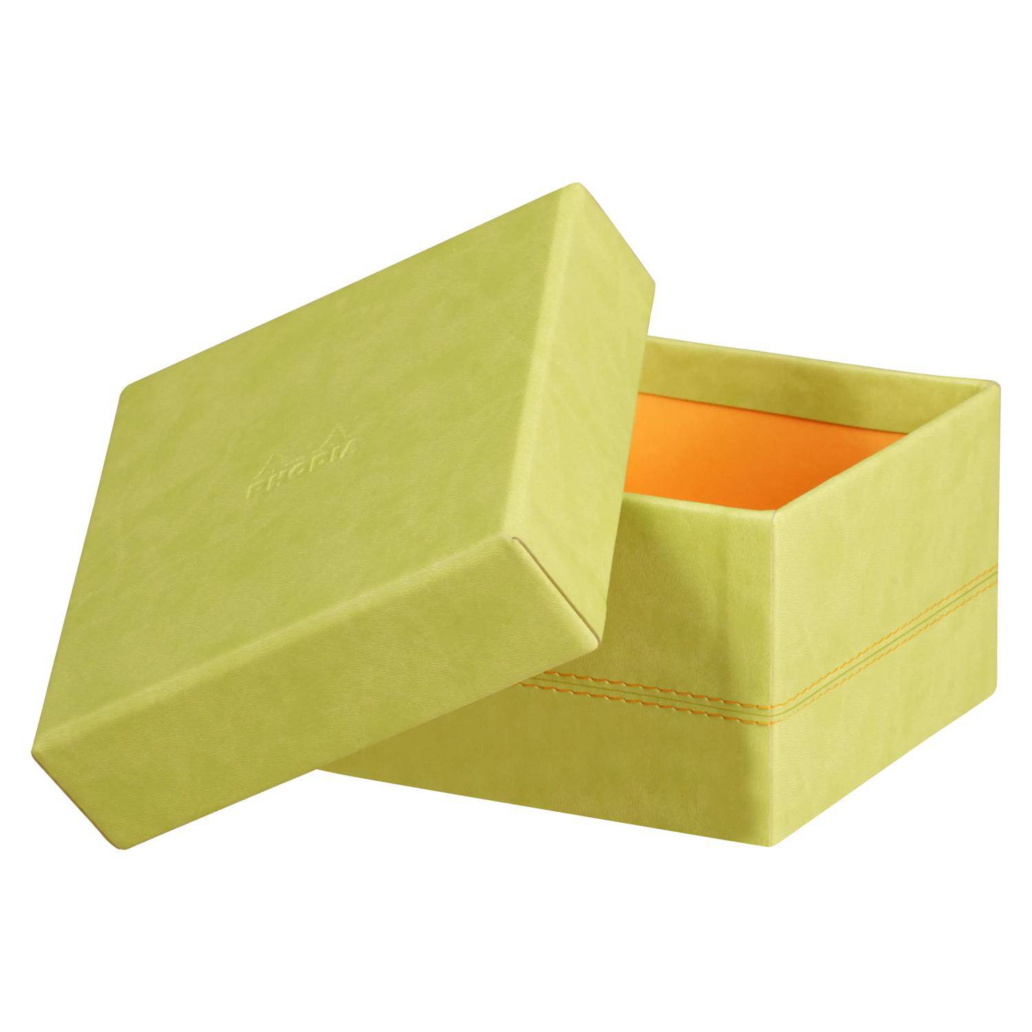 Rhodia Set mit 5 Boxen aus Kunstleder 44x34x16cm - Anisgrün 318886C