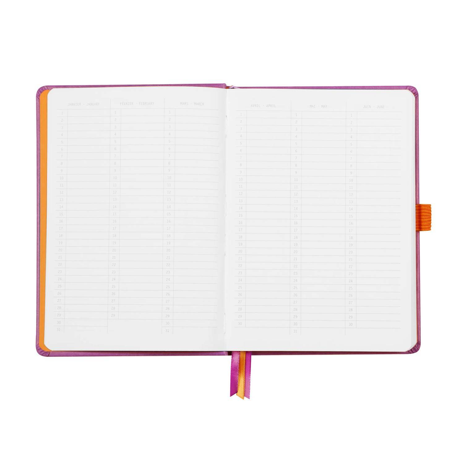 Rhodia Goalbook A5 festem Einband, 120 Bl 90g, Dot/punktkariert Flieder 118580C