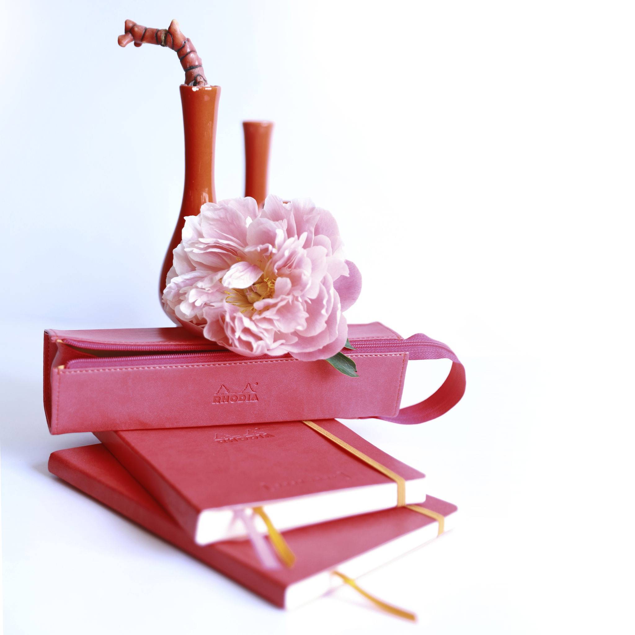 Rhodia Rhodiarama Hartschalenmäppchen, rechteckig 23x5x5 cm - Fuchsia 319036C