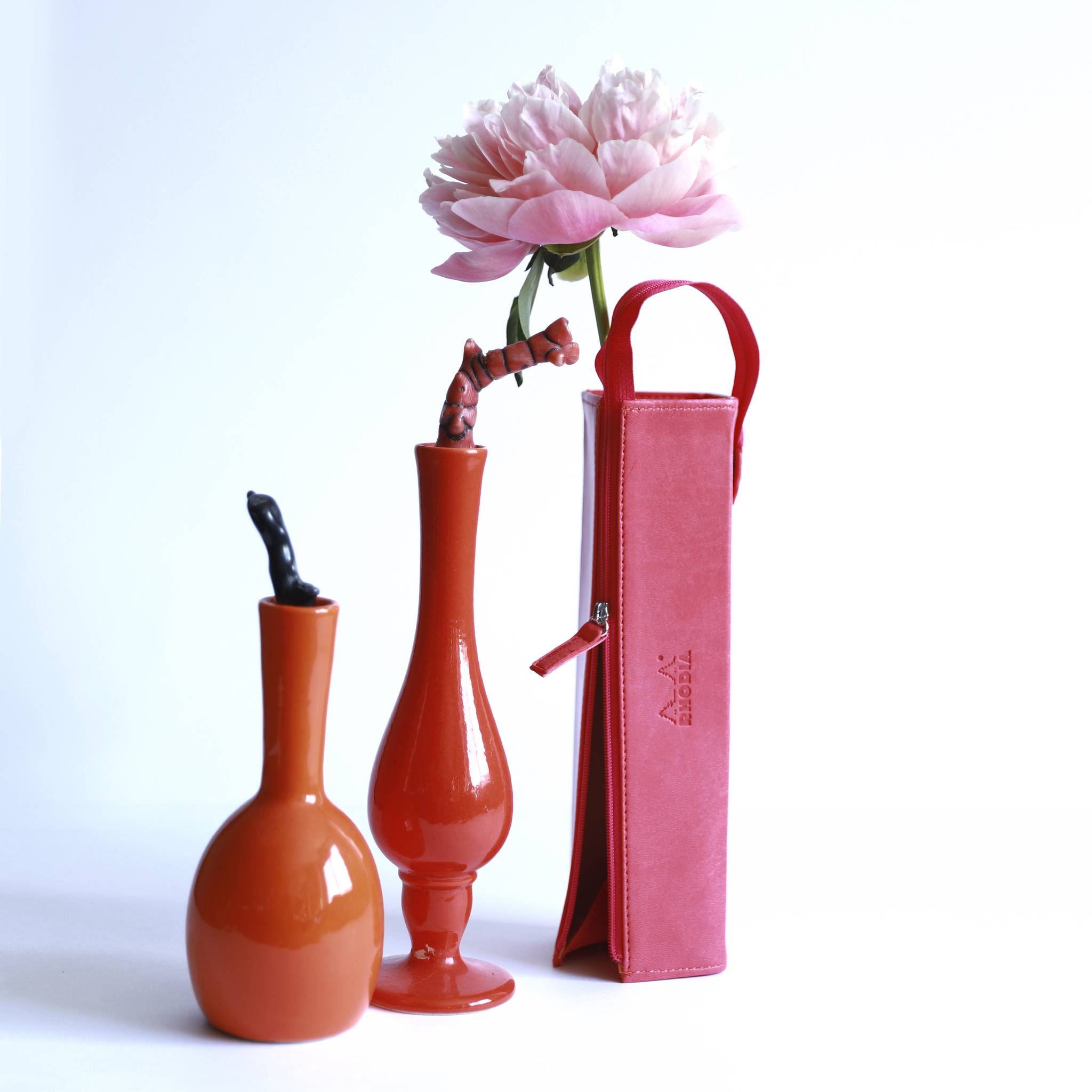 Rhodia Rhodiarama Hartschalenmäppchen, rechteckig 23x5x5 cm - Fuchsia 319036C