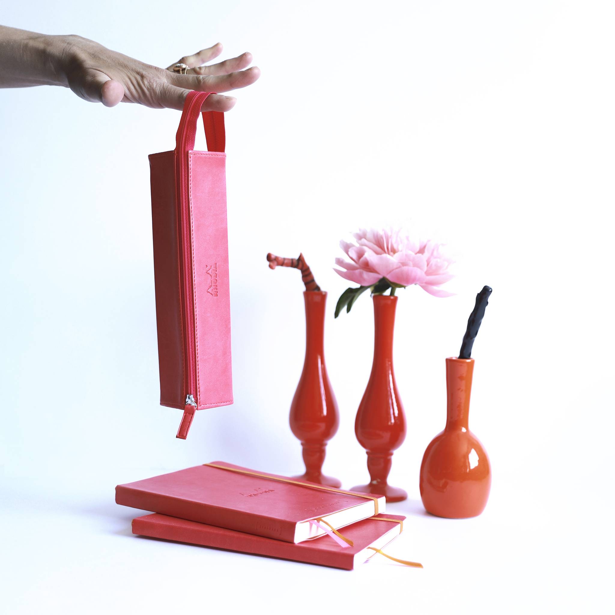 Rhodia Rhodiarama Hartschalenmäppchen, rechteckig 23x5x5 cm - Fuchsia 319036C