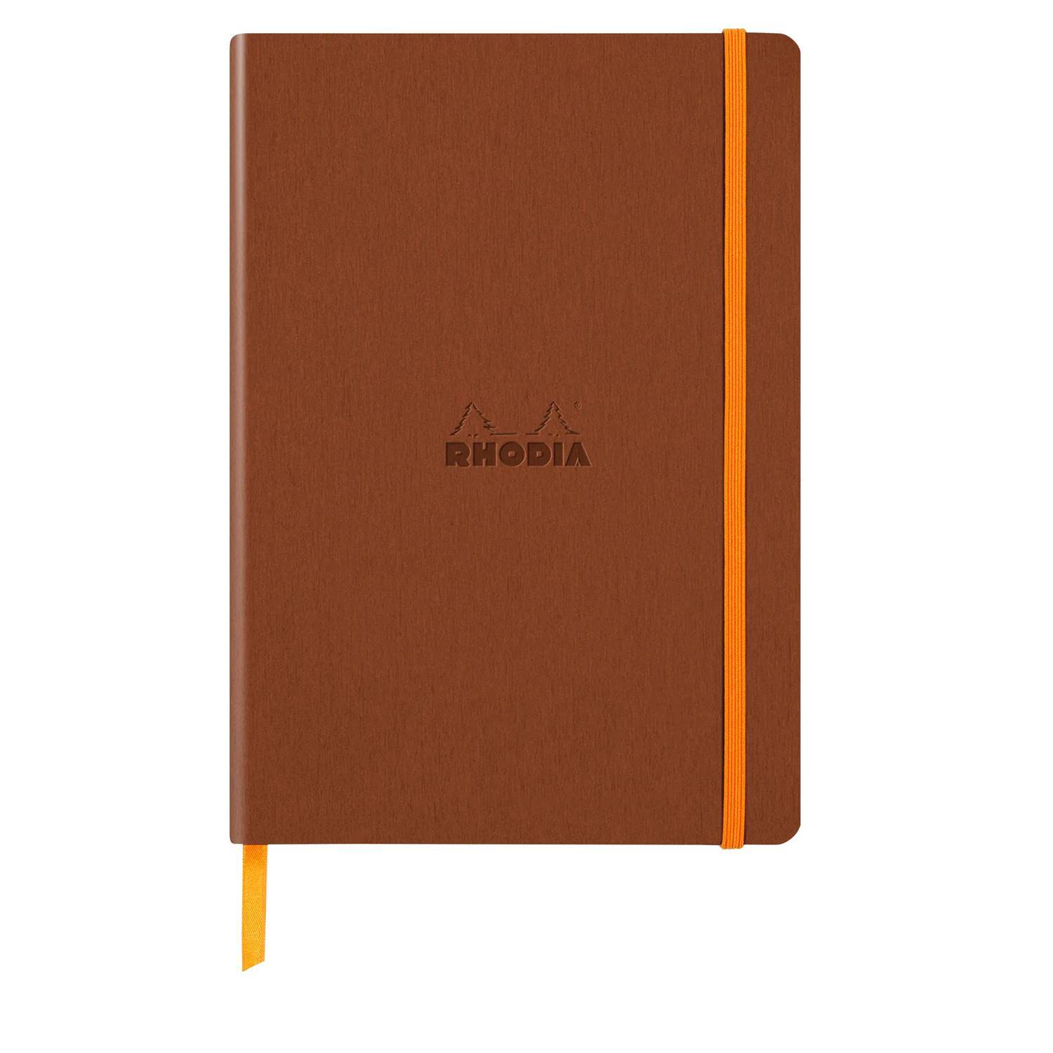 Rhodia Notizbuch A5 Softcover, 80 Bl elfenbein 90g, liniert, Kupfer 117383C