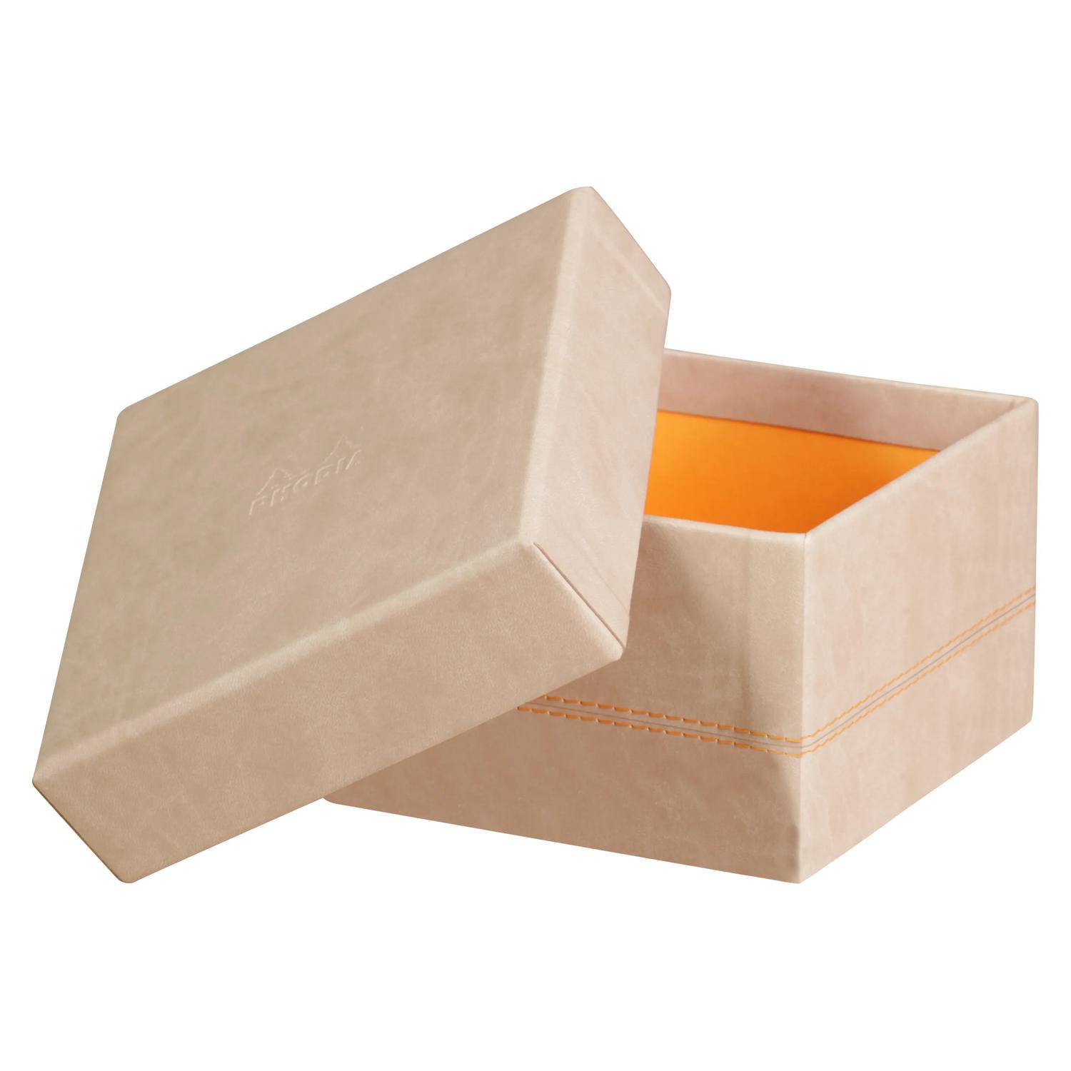 Rhodia Set mit 5 Boxen aus Kunstleder 44x34x16cm - Beige 318885C
