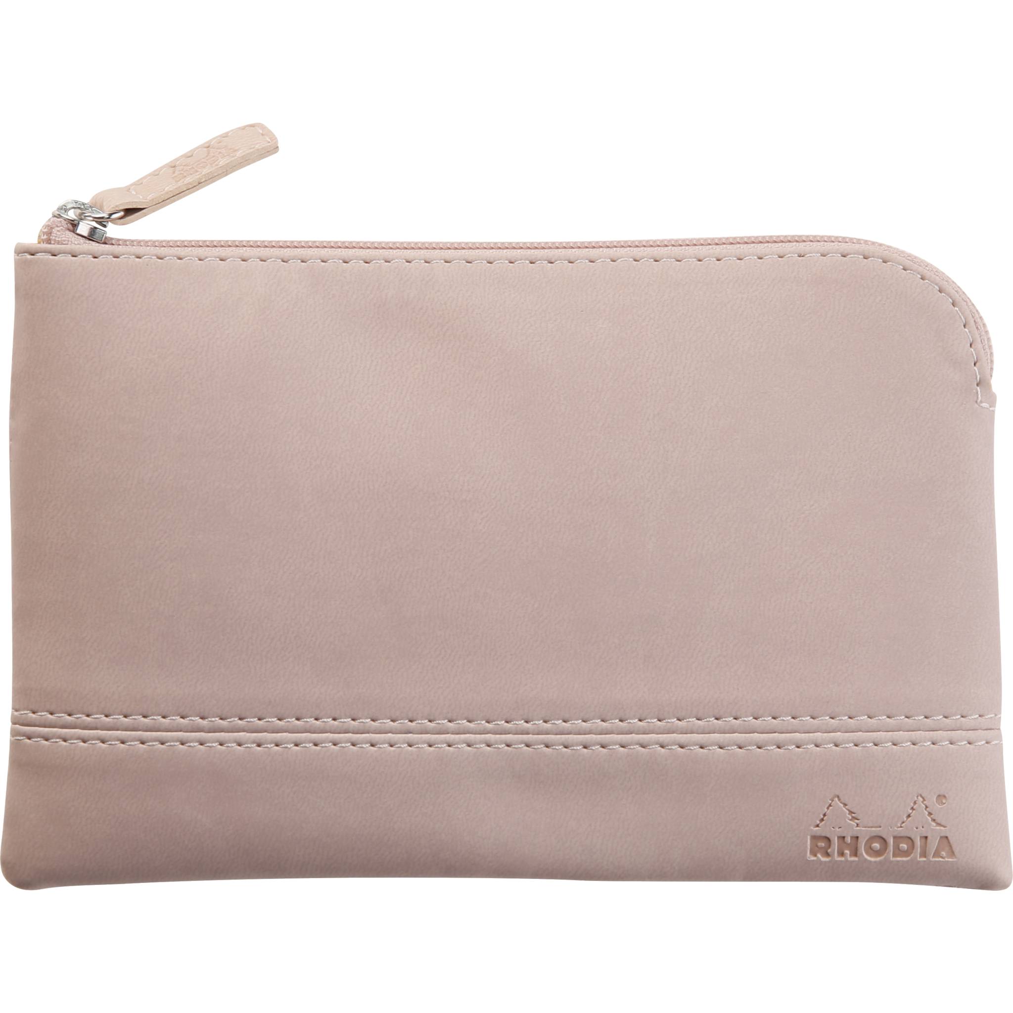 Rhodia Etui Kunstleder Reißverschluss, 11x17 cm Hauch von Rosa 116530C