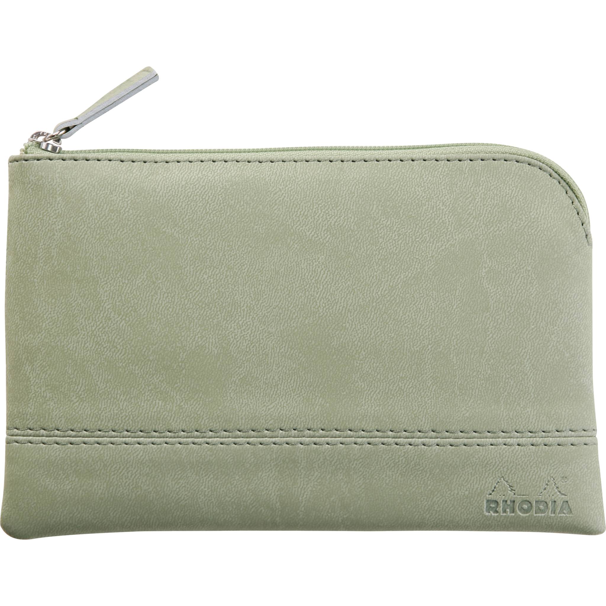 Rhodia Rhodiarama Etui aus Kunstleder Reißverschluss, 11x17 cm Seladon 116533C