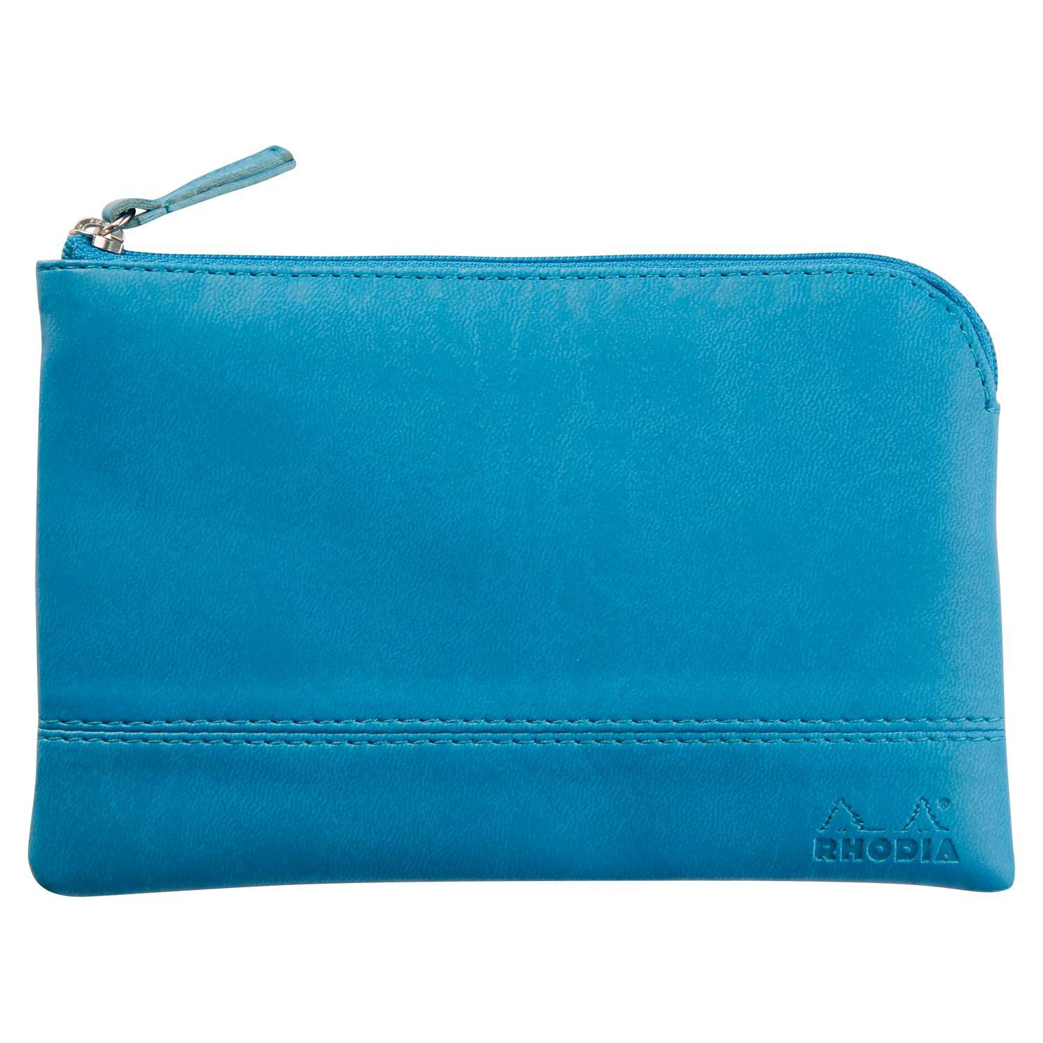 Rhodia Rhodiarama Etui aus Kunstleder Reißverschluss, 11x17 cm Türkis 116536C