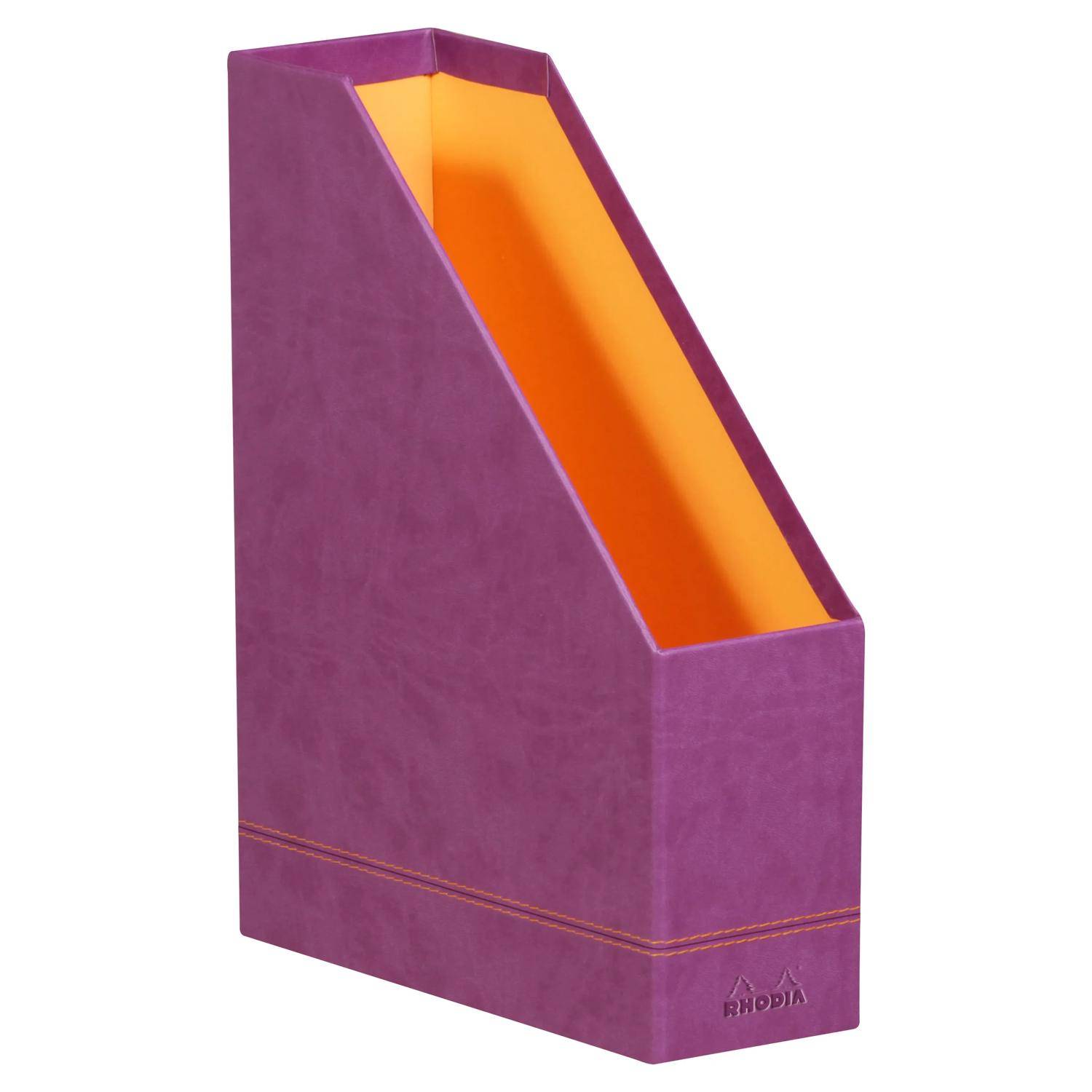 Rhodia Rhodiarama Stehsammler aus Kunstleder, 10x25x31cm - Violett 318930C