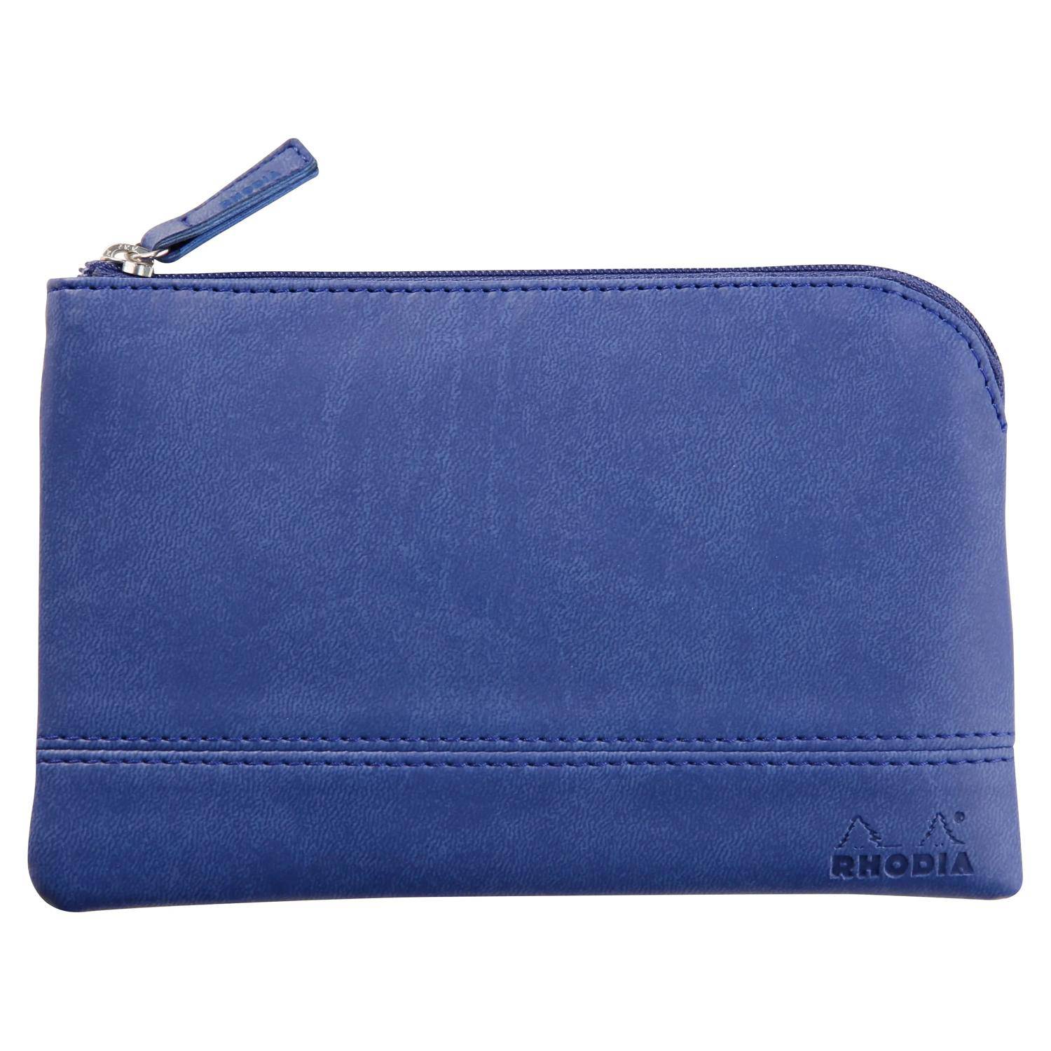 Rhodia Rhodiarama Etui aus Kunstleder Reißverschluss, 11x17 cm Saphir 116538C