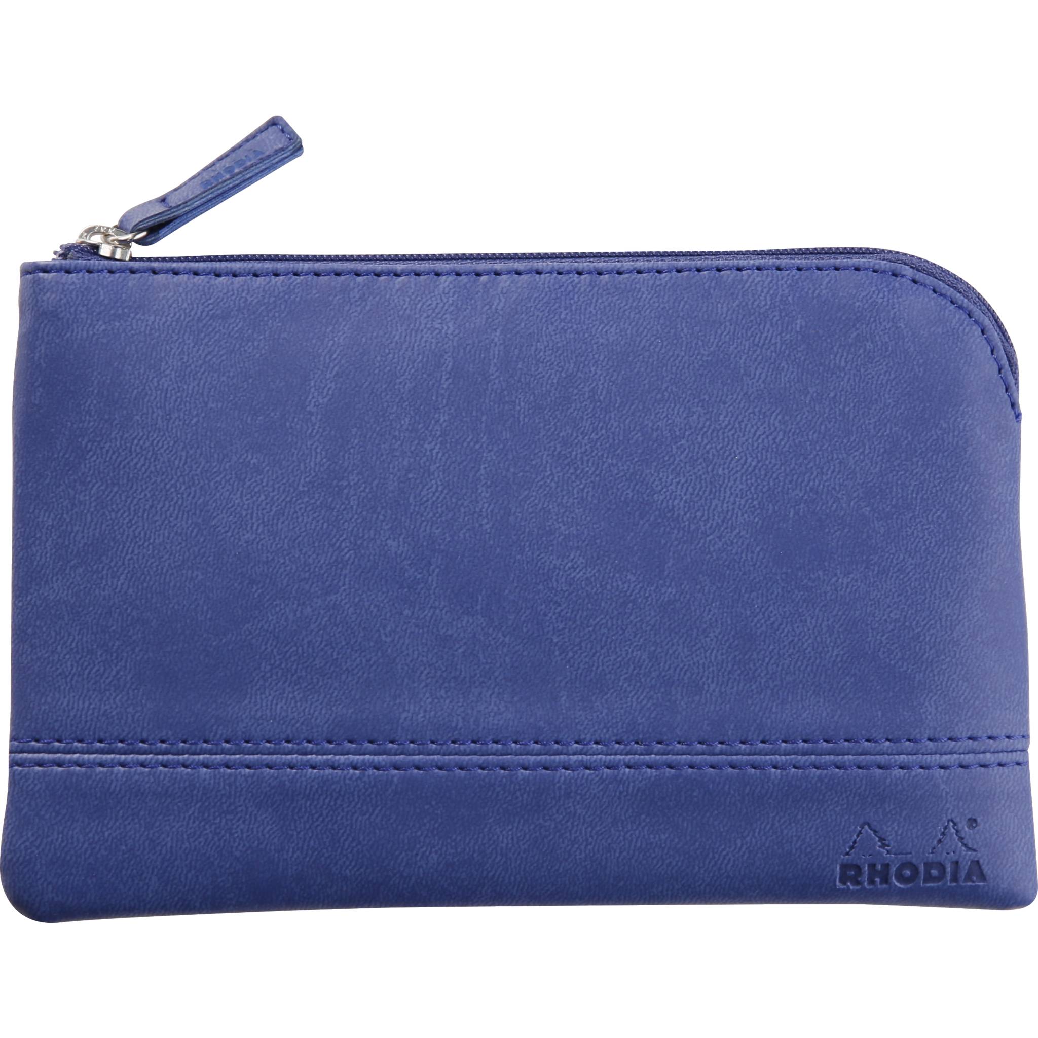 Rhodia Rhodiarama Etui aus Kunstleder Reißverschluss, 11x17 cm Saphir 116538C