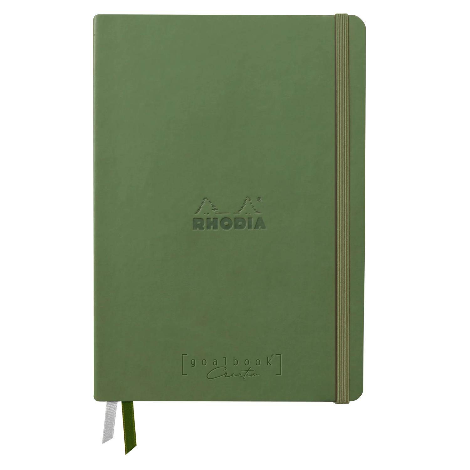 Rhodia Goalbook Creation A5 Umschlag, 50 Bl weiß blanko 200g, Salbeigrün 194155C