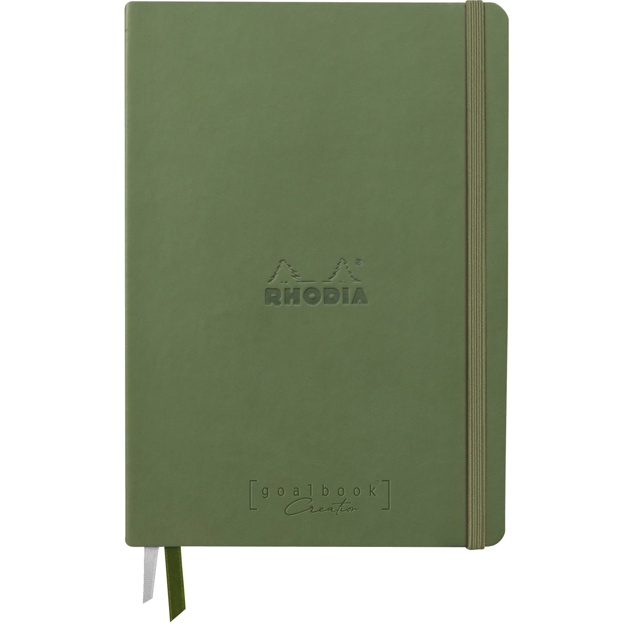 Rhodia Goalbook Creation A5 Umschlag, 50 Bl weiß blanko 200g, Salbeigrün 194155C