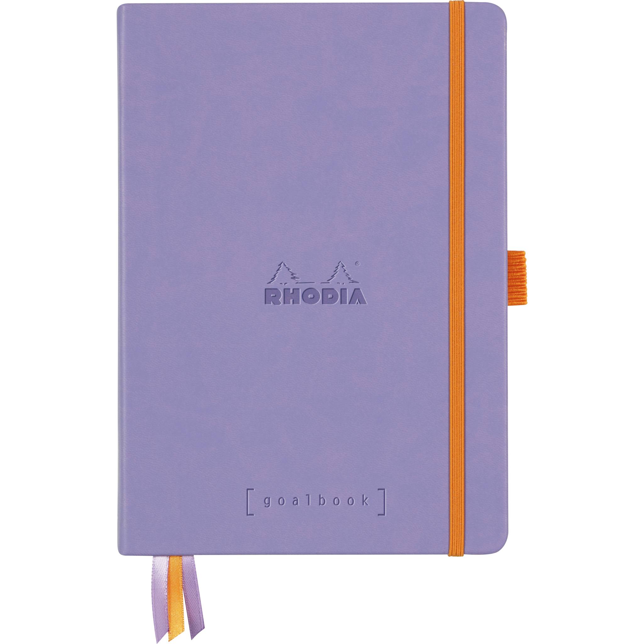 Rhodia Goalbook A5 120 Bl weiß 90g, Dot/punktkariert Schwertlilie 118578C