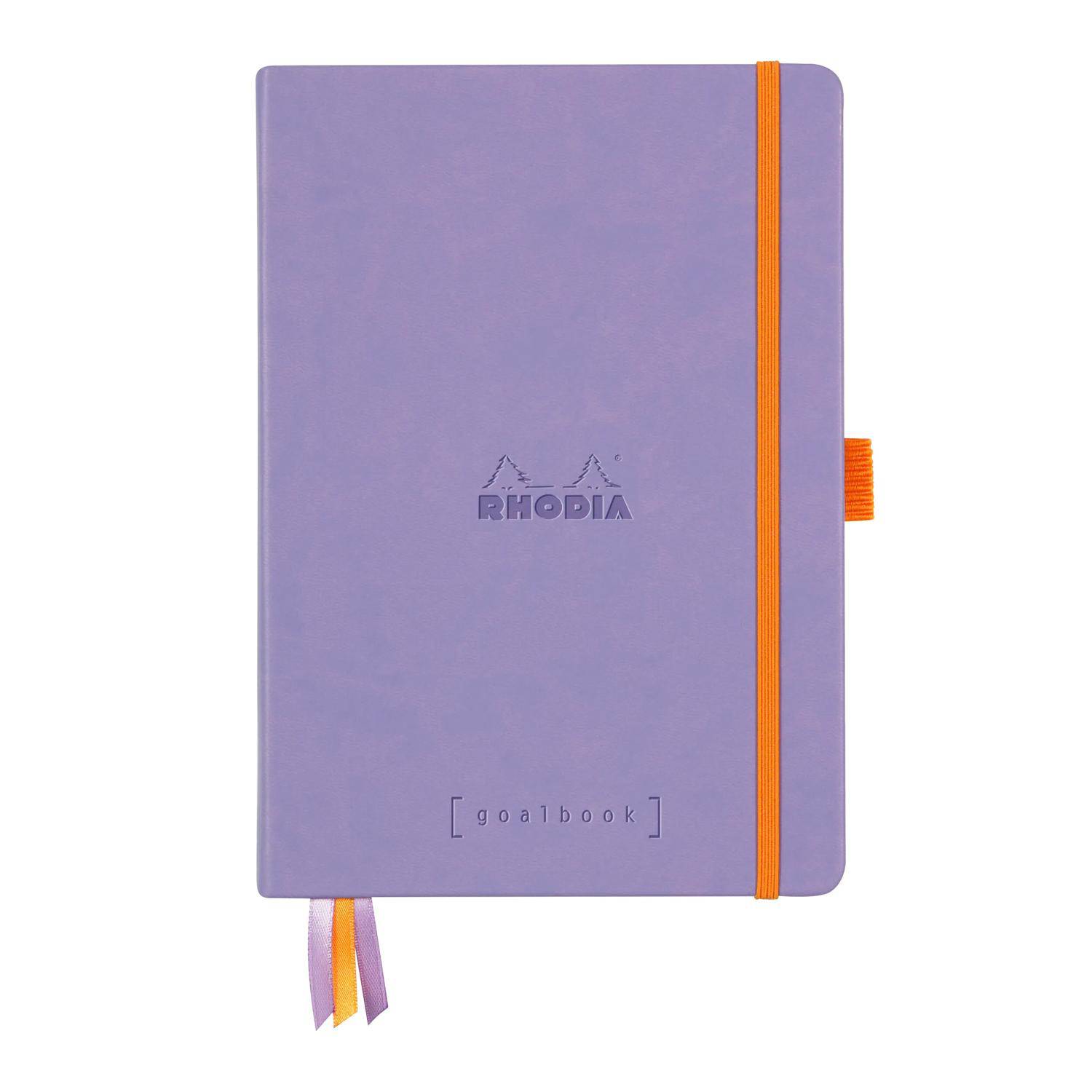 Rhodia Goalbook A5 120 Bl weiß 90g, Dot/punktkariert Schwertlilie 118578C
