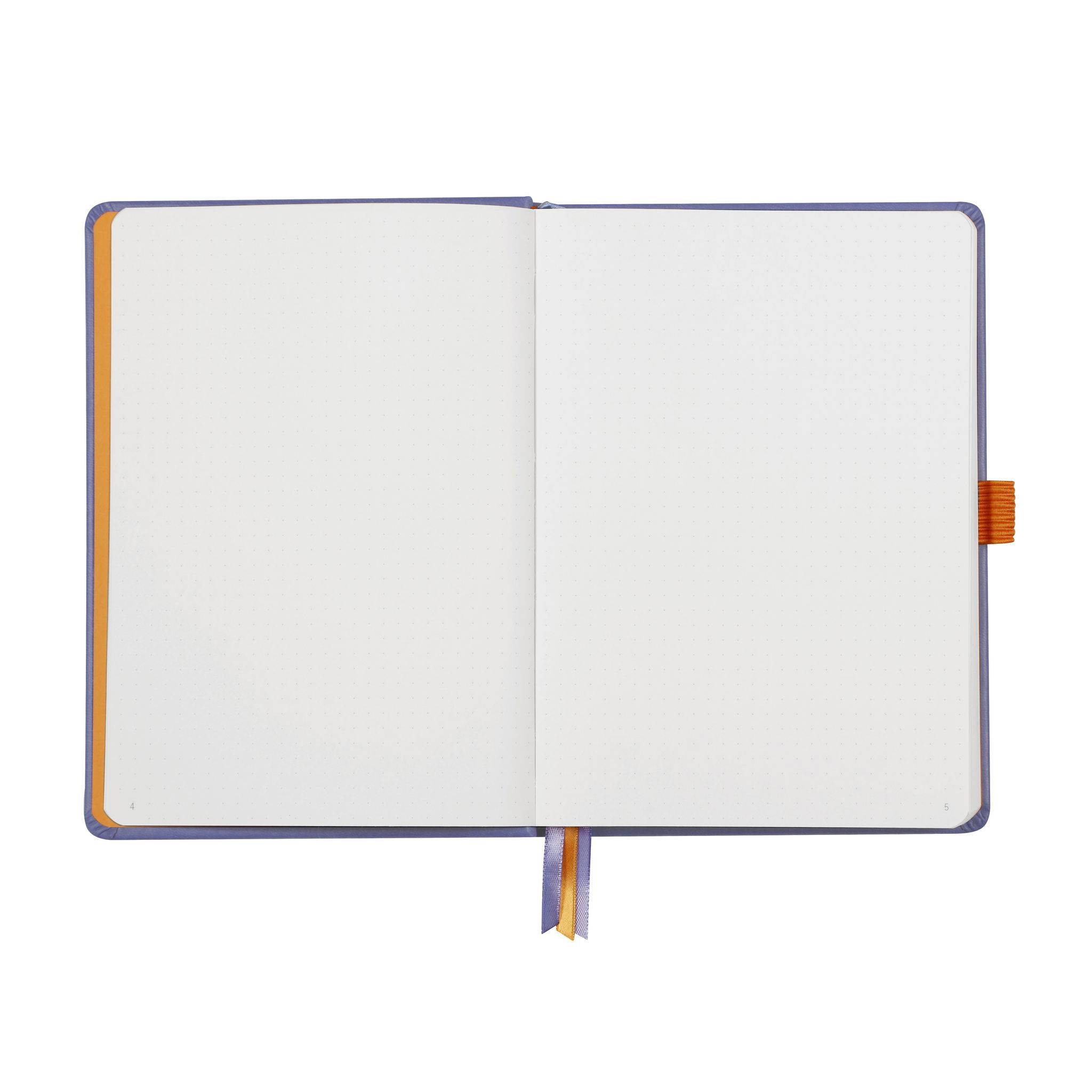 Rhodia Goalbook A5 120 Bl weiß 90g, Dot/punktkariert Schwertlilie 118578C