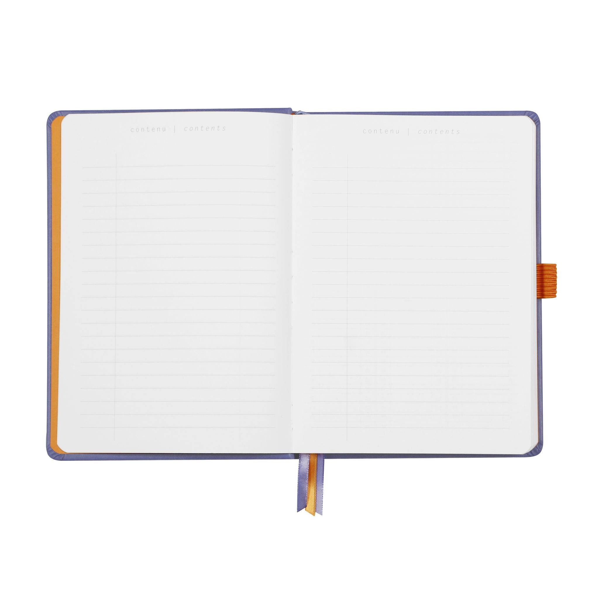 Rhodia Goalbook A5 120 Bl weiß 90g, Dot/punktkariert Schwertlilie 118578C