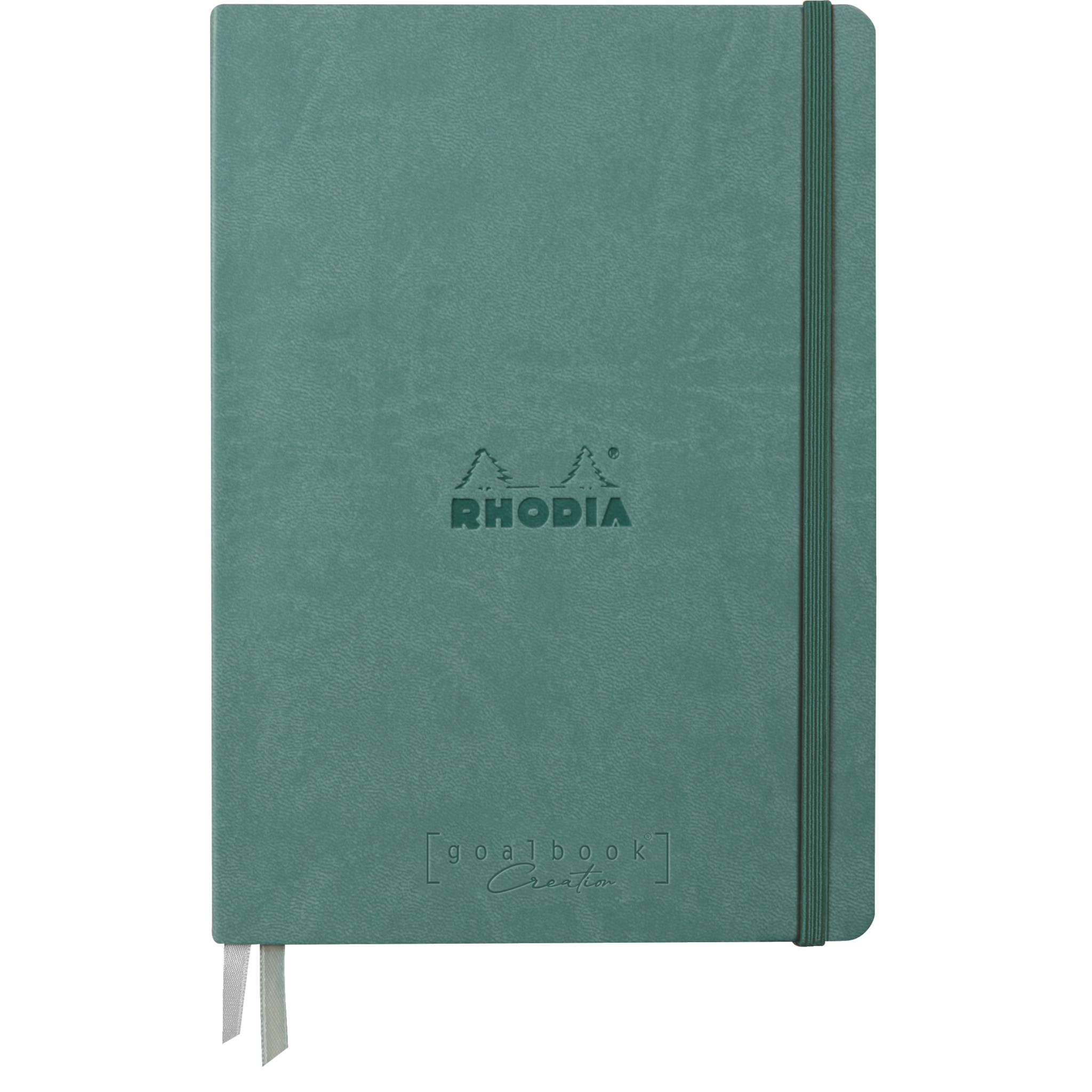Rhodia Goalbook Creation A5 Umschlag, 50 Bl weiß blanko 200g, Wassergrün 194158C