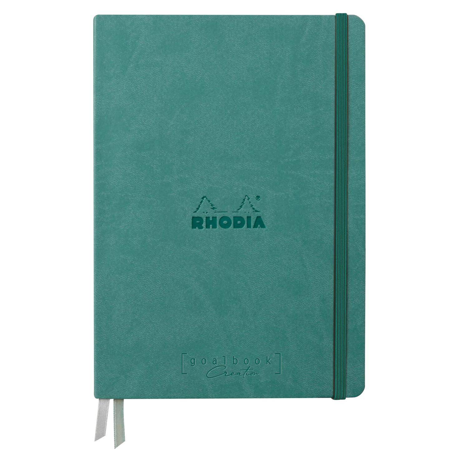 Rhodia Goalbook Creation A5 Umschlag, 50 Bl weiß blanko 200g, Wassergrün 194158C