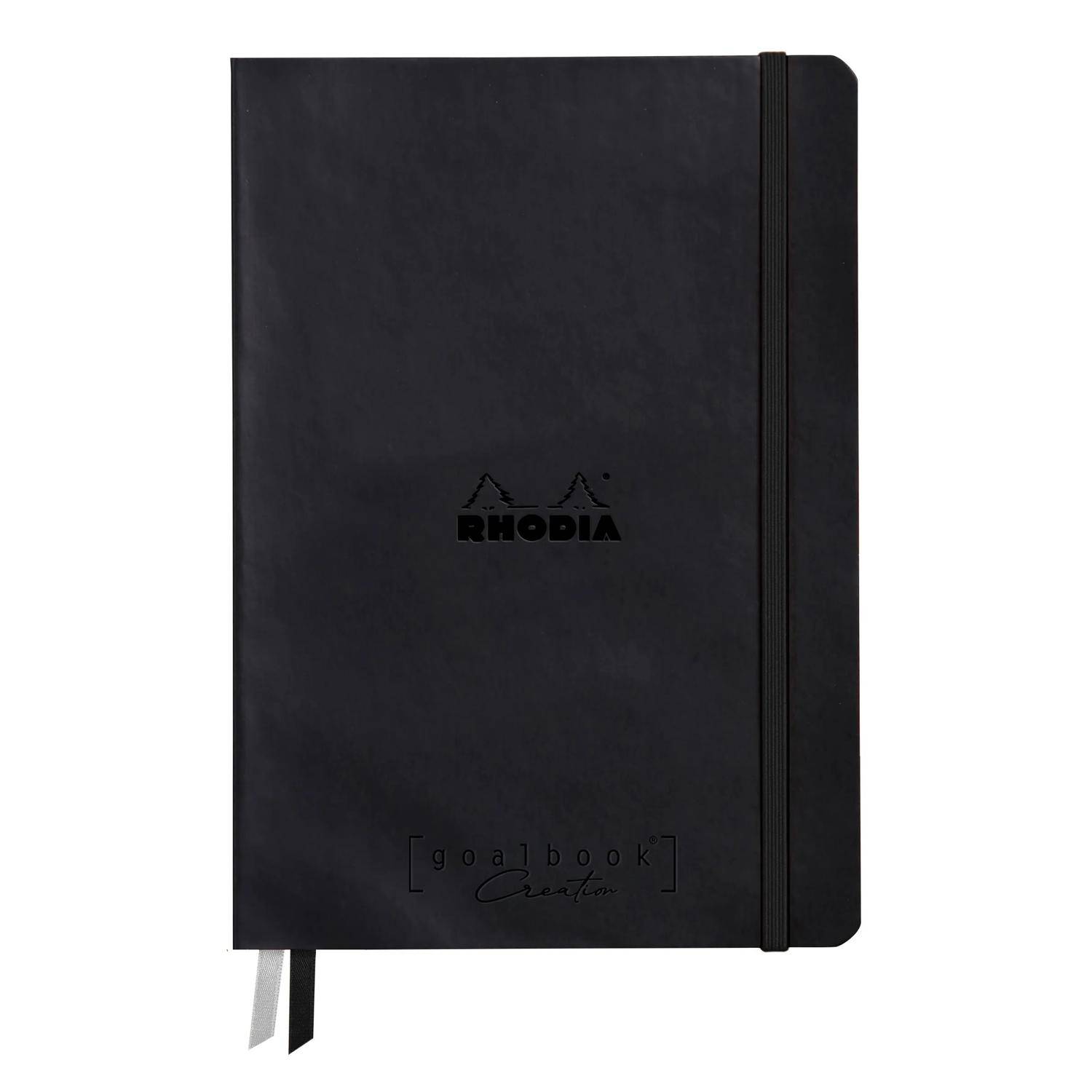 Rhodia Goalbook Creation A5 Umschlag, 50 Bl weiß blanko 200g, Schwarz 194150C
