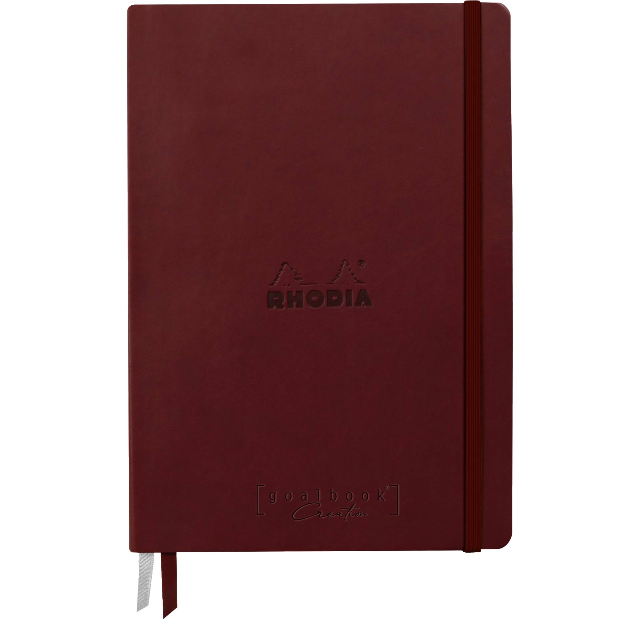 Rhodia Goalbook Creation A5 Umschlag, 50 Bl weiß blanko 200g, Weinrot 194152C