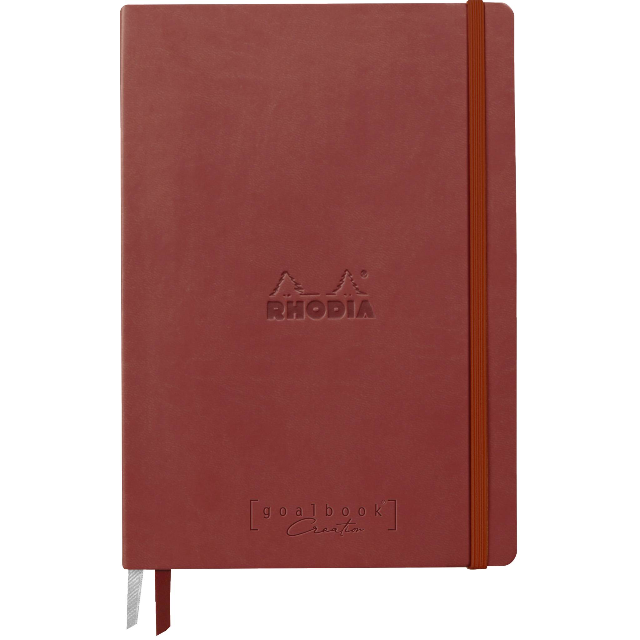 Rhodia Goalbook Creation A5 Umschlag, 50 Bl weiß blanko 200g, Nacarat 194153C